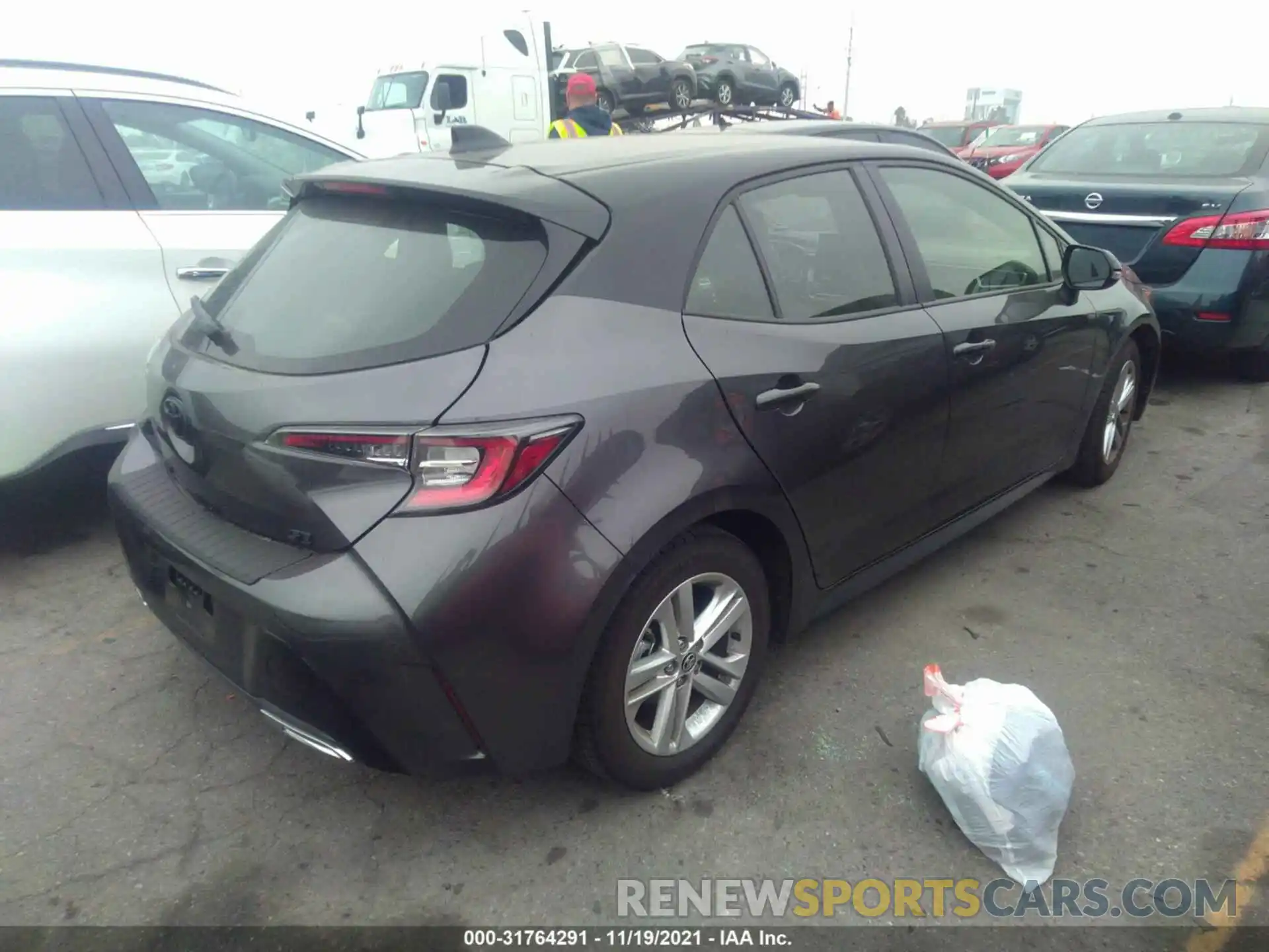 4 Photograph of a damaged car JTND4MBEXM3129756 TOYOTA COROLLA HATCHBACK 2021