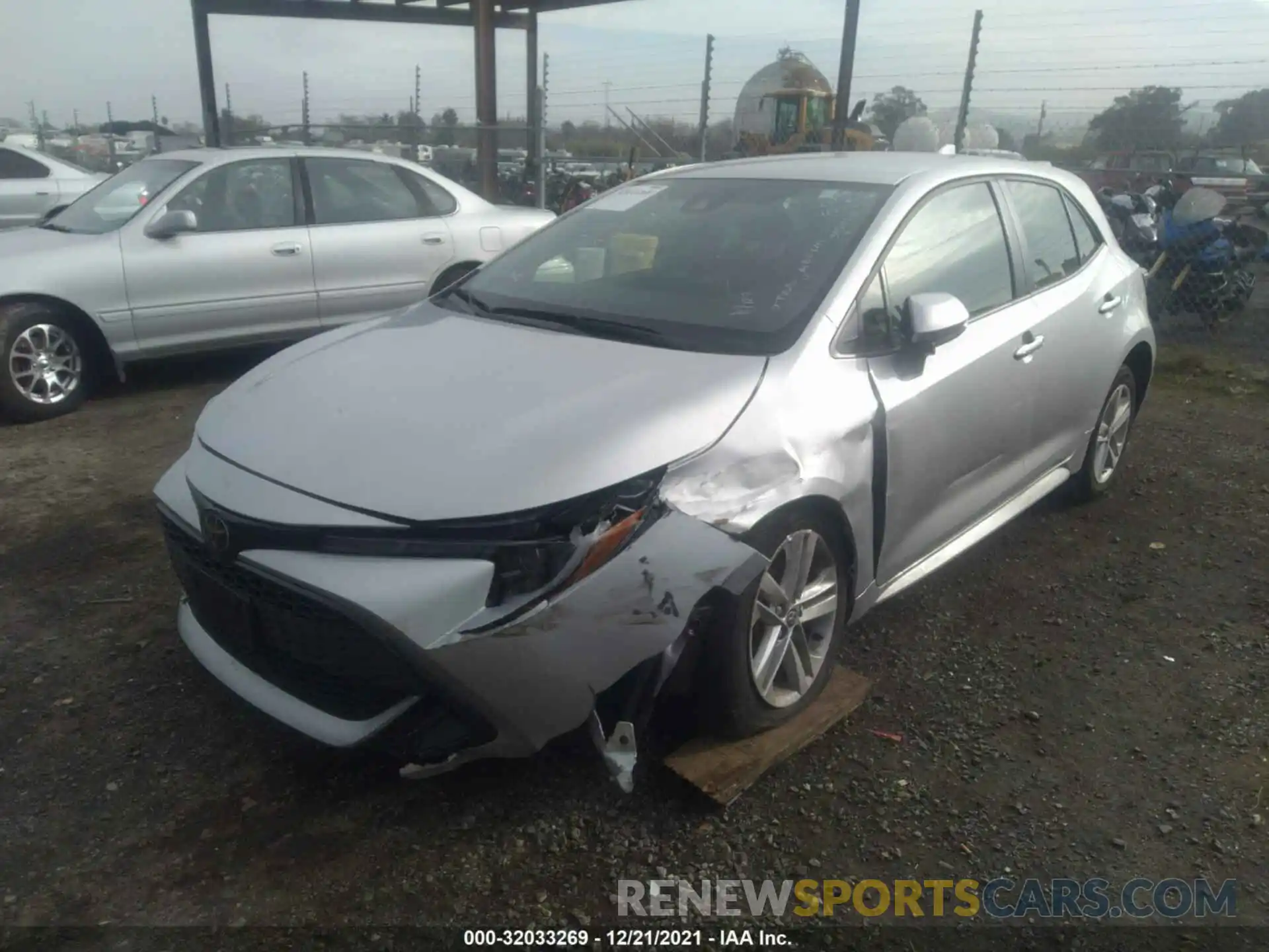 2 Photograph of a damaged car JTND4MBEXM3130888 TOYOTA COROLLA HATCHBACK 2021