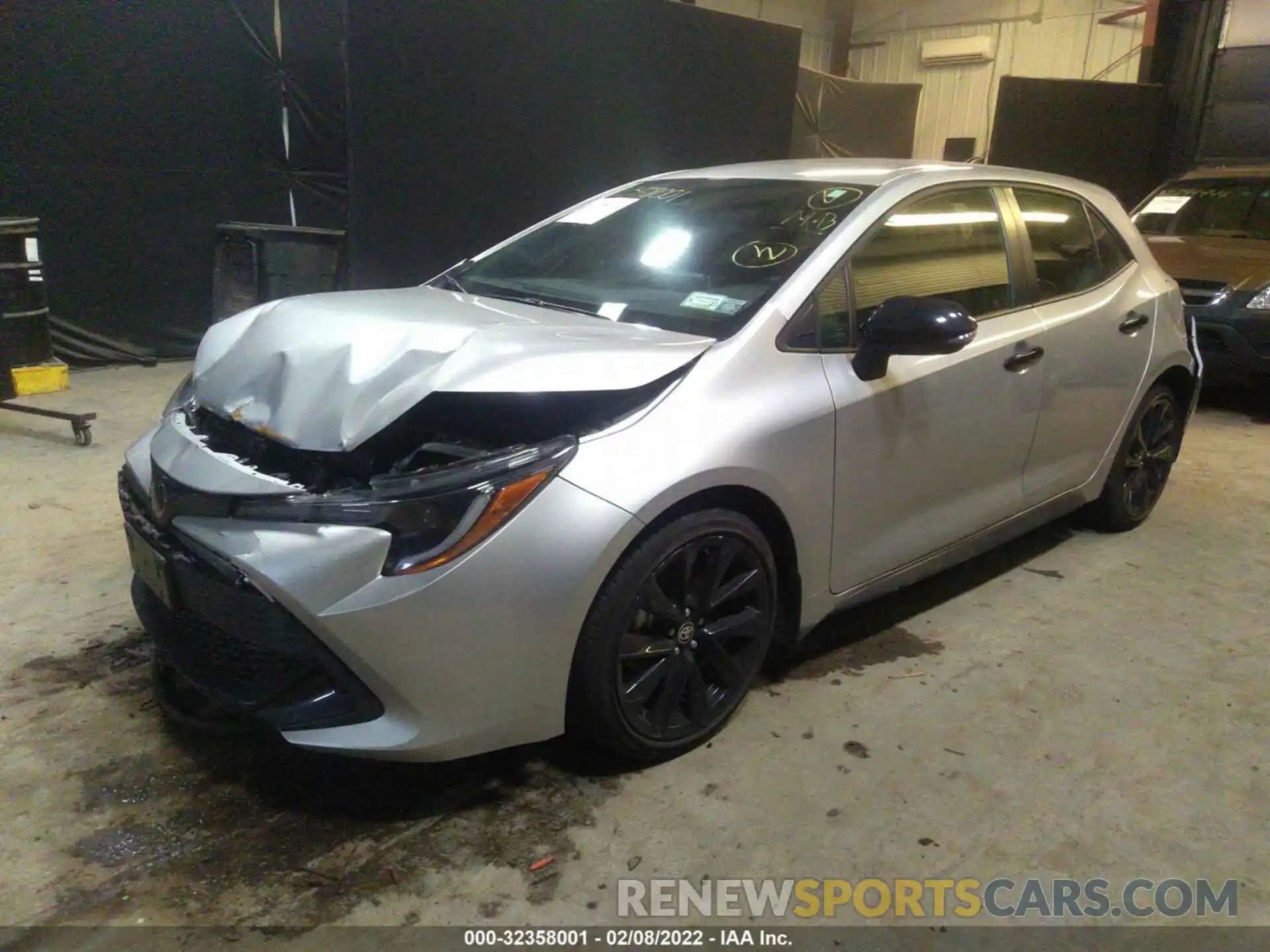 2 Photograph of a damaged car JTND4MBEXM3131880 TOYOTA COROLLA HATCHBACK 2021