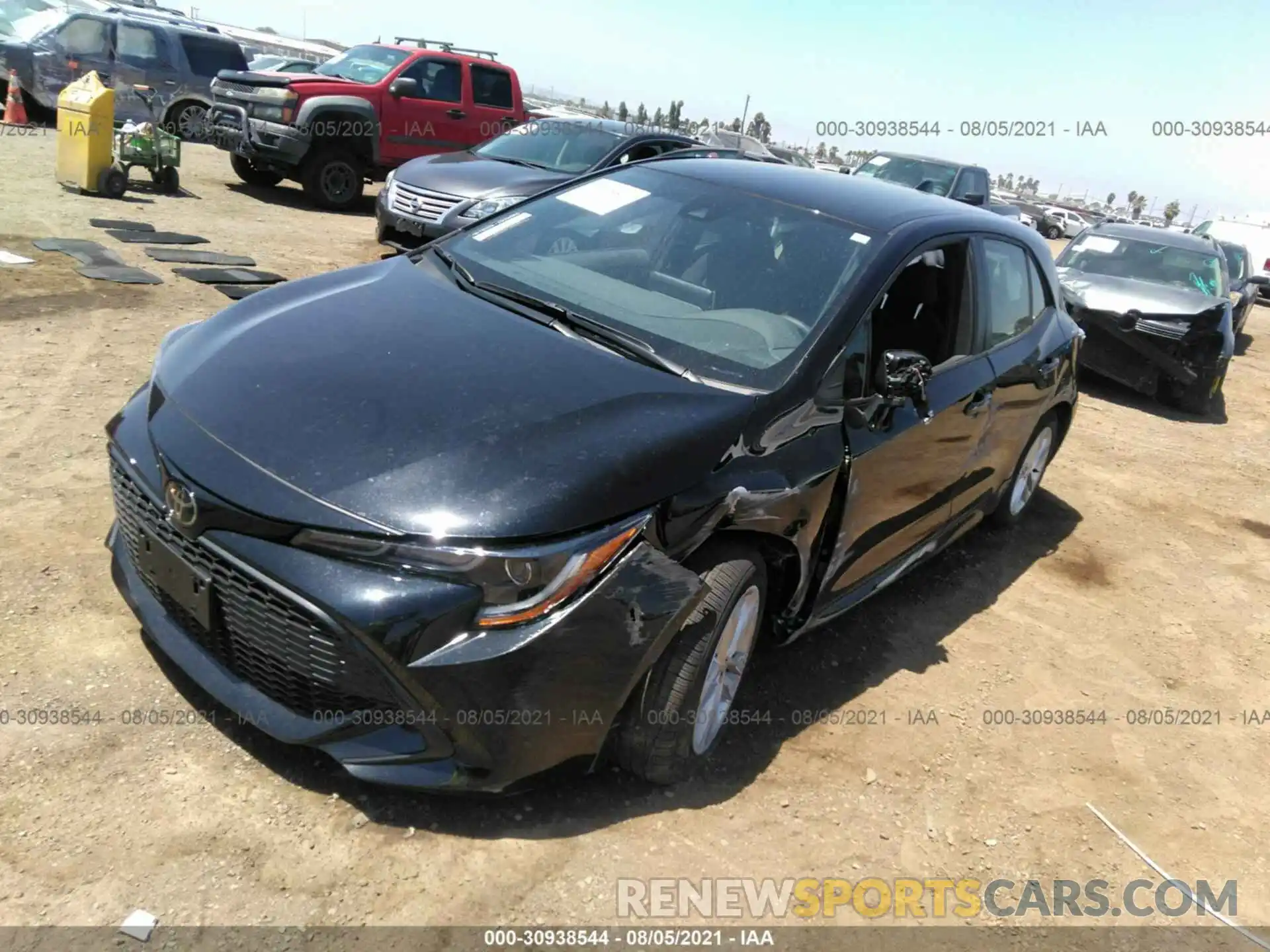 2 Photograph of a damaged car JTND4MBEXM3136576 TOYOTA COROLLA HATCHBACK 2021