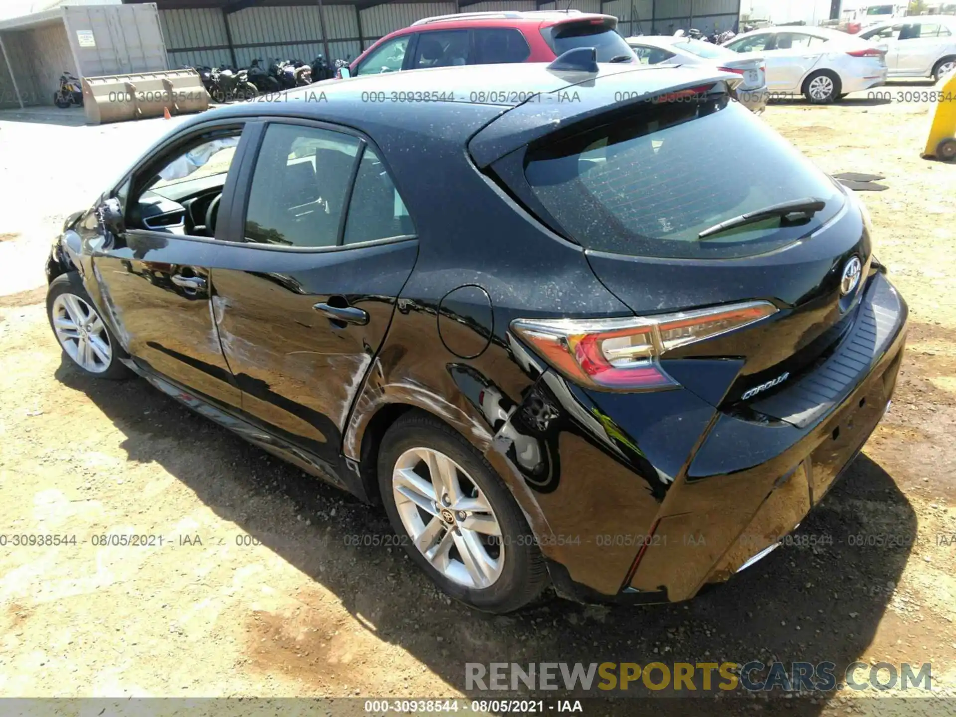 3 Photograph of a damaged car JTND4MBEXM3136576 TOYOTA COROLLA HATCHBACK 2021