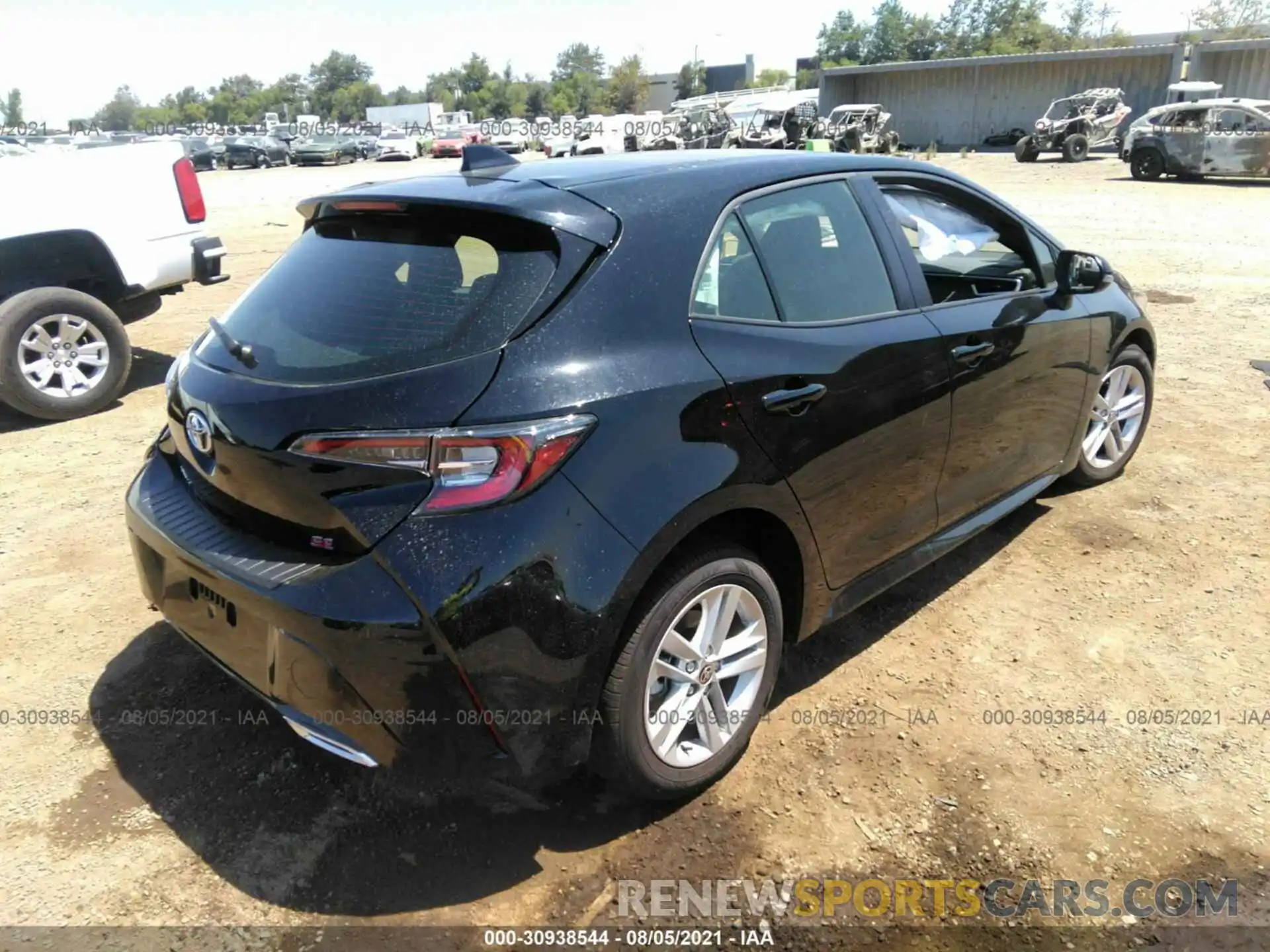 4 Photograph of a damaged car JTND4MBEXM3136576 TOYOTA COROLLA HATCHBACK 2021