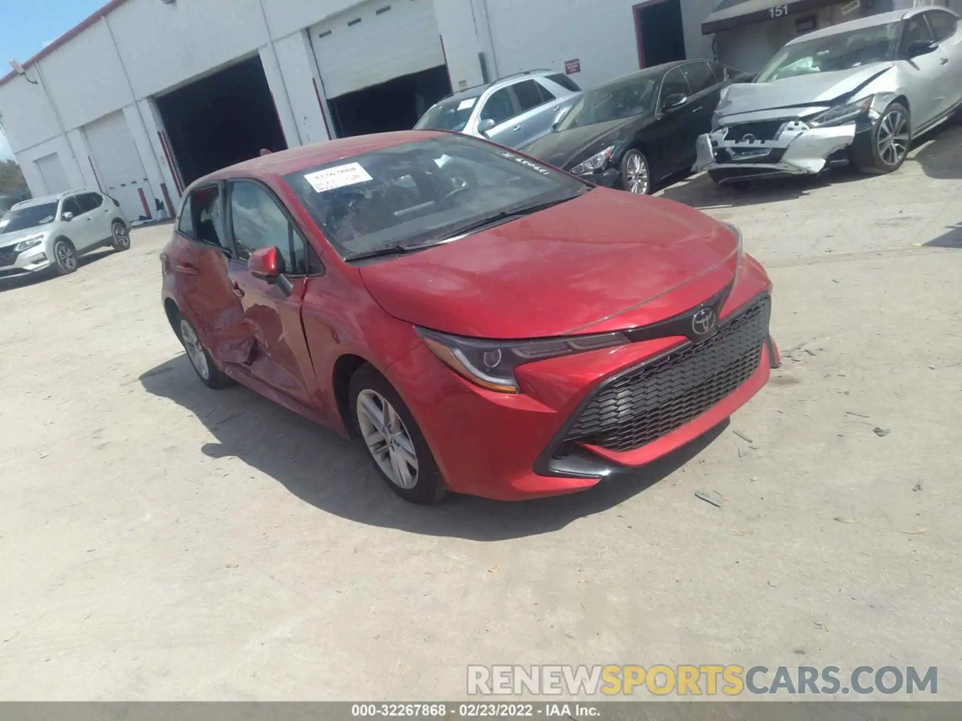 1 Photograph of a damaged car JTND4MBEXM3139039 TOYOTA COROLLA HATCHBACK 2021