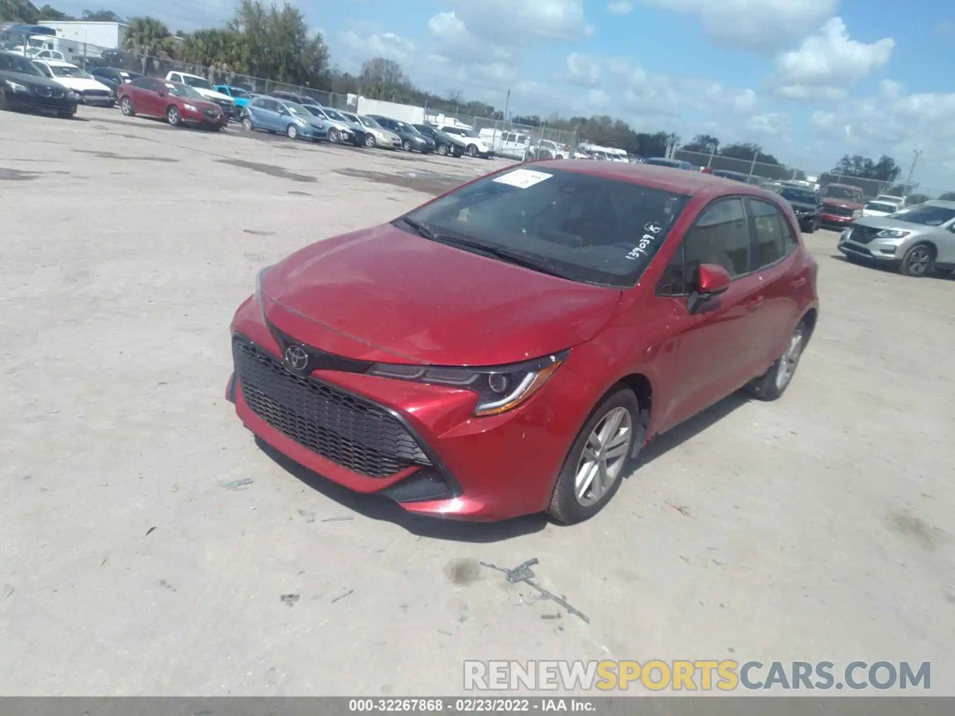 2 Photograph of a damaged car JTND4MBEXM3139039 TOYOTA COROLLA HATCHBACK 2021