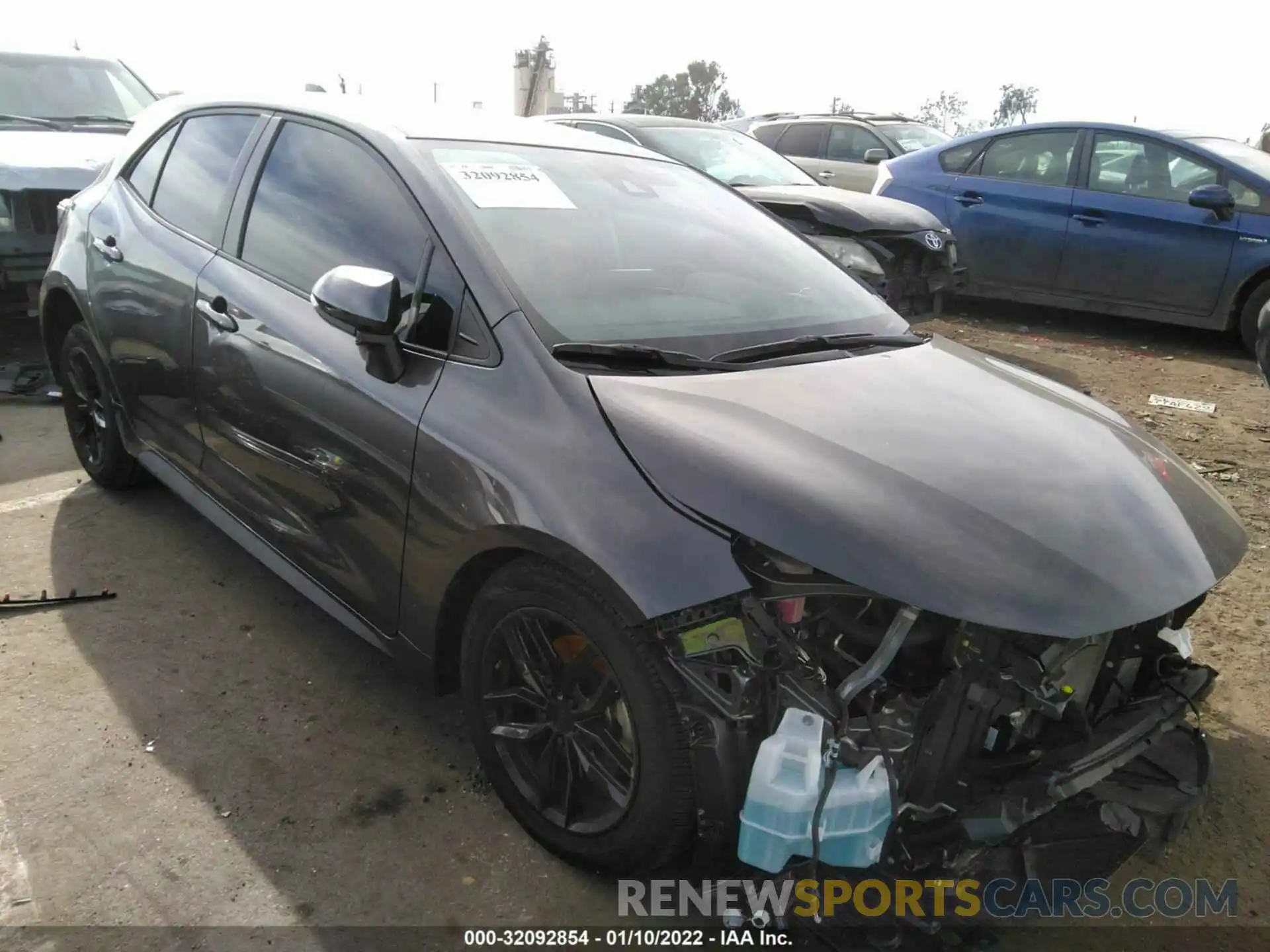 1 Photograph of a damaged car JTND4MBEXM3140773 TOYOTA COROLLA HATCHBACK 2021