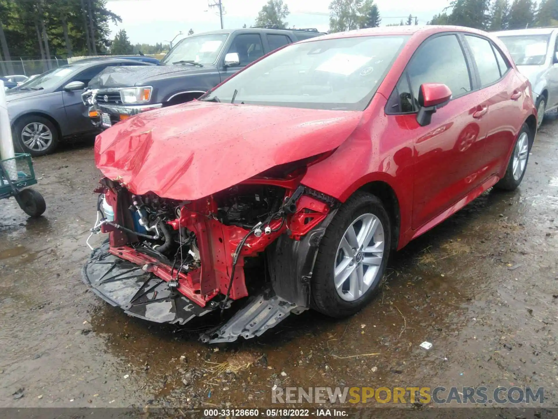 2 Photograph of a damaged car JTND4MBEXM3145388 TOYOTA COROLLA HATCHBACK 2021