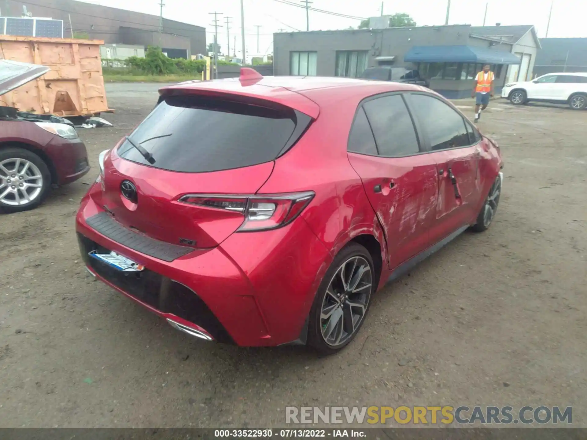 4 Photograph of a damaged car JTNA4MBE0N3167842 TOYOTA COROLLA HATCHBACK 2022