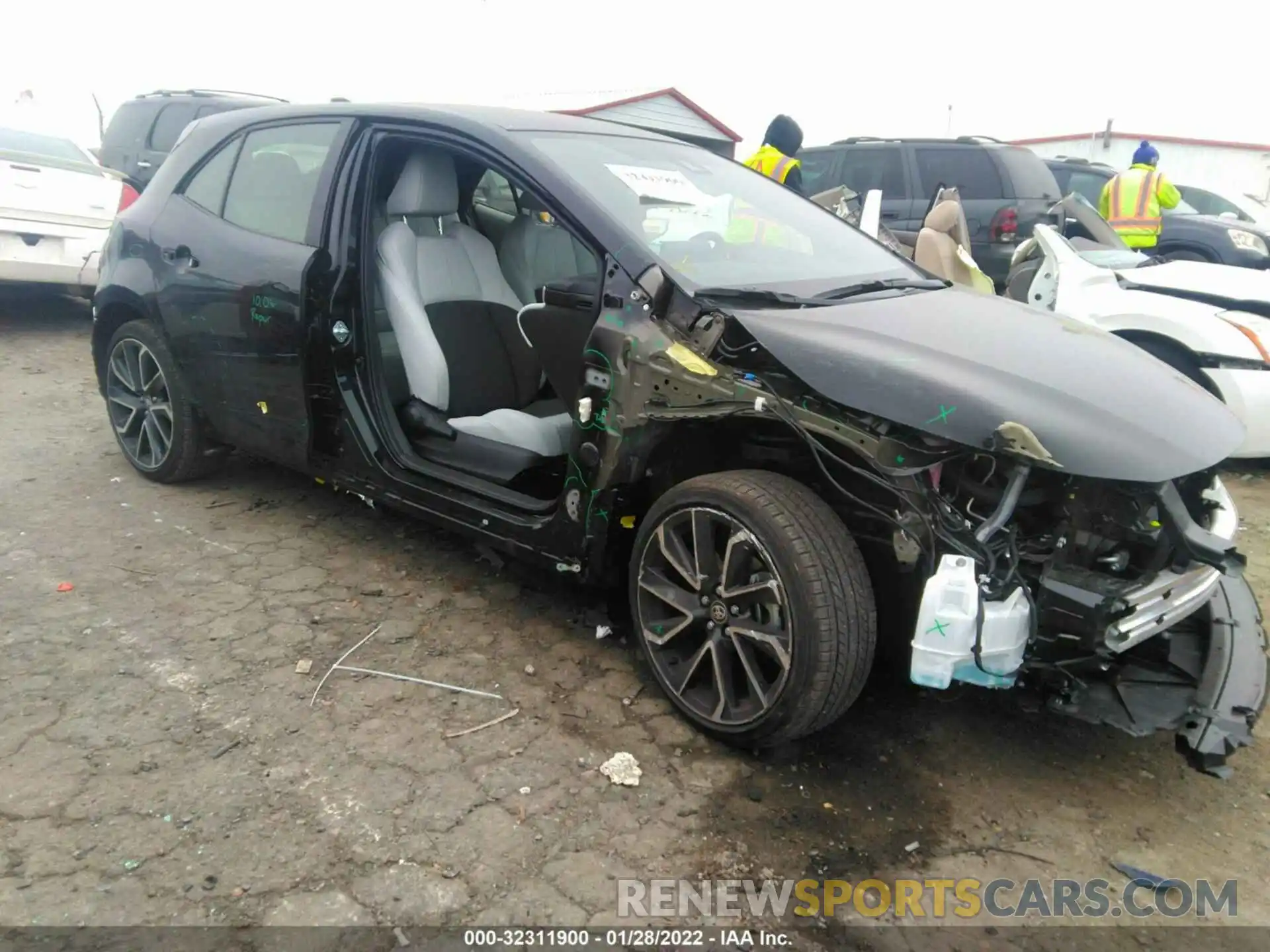 1 Photograph of a damaged car JTNA4MBE3N3154809 TOYOTA COROLLA HATCHBACK 2022