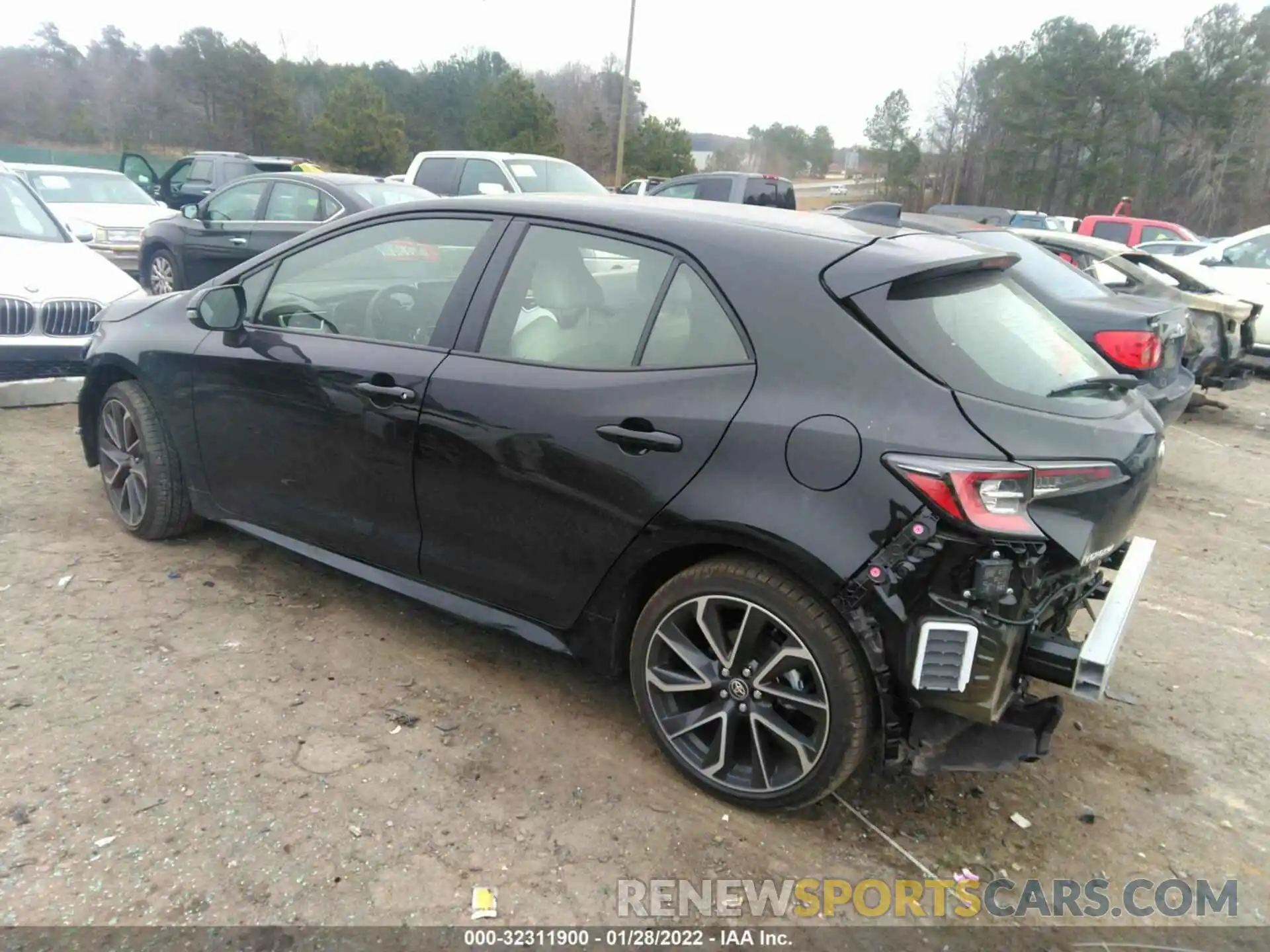 3 Photograph of a damaged car JTNA4MBE3N3154809 TOYOTA COROLLA HATCHBACK 2022