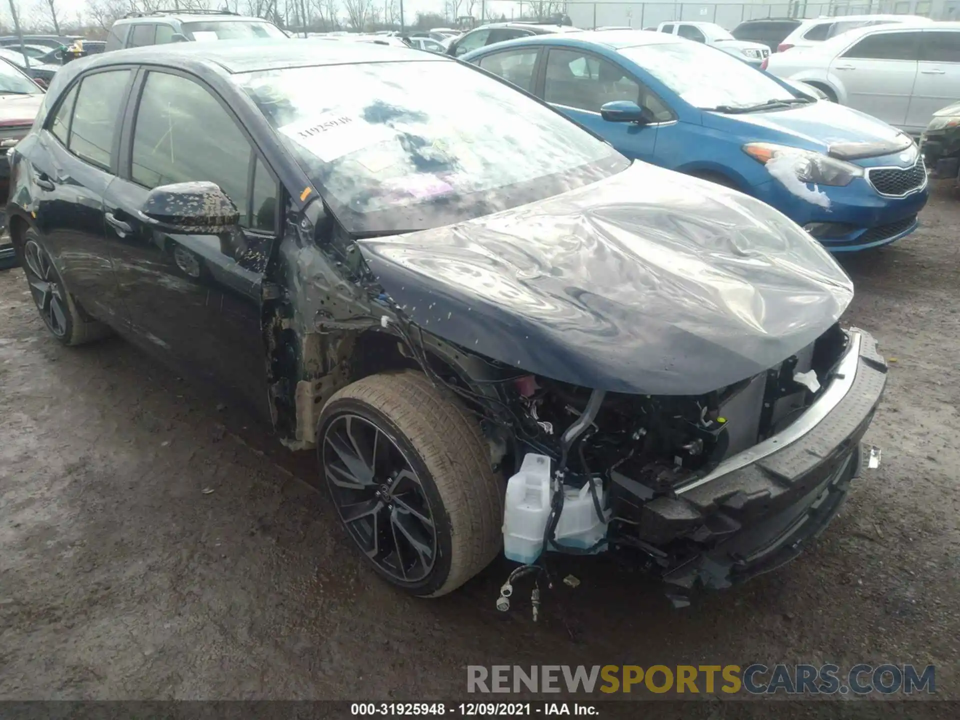 1 Photograph of a damaged car JTNA4MBEXN3147677 TOYOTA COROLLA HATCHBACK 2022