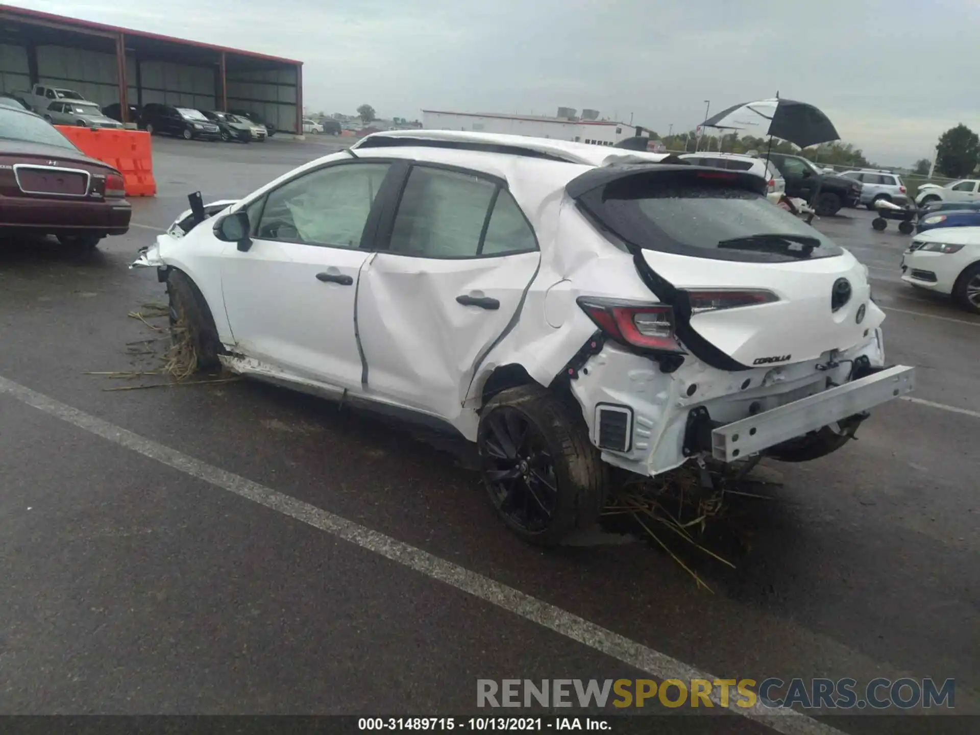 3 Photograph of a damaged car JTND4MBE0N3147748 TOYOTA COROLLA HATCHBACK 2022