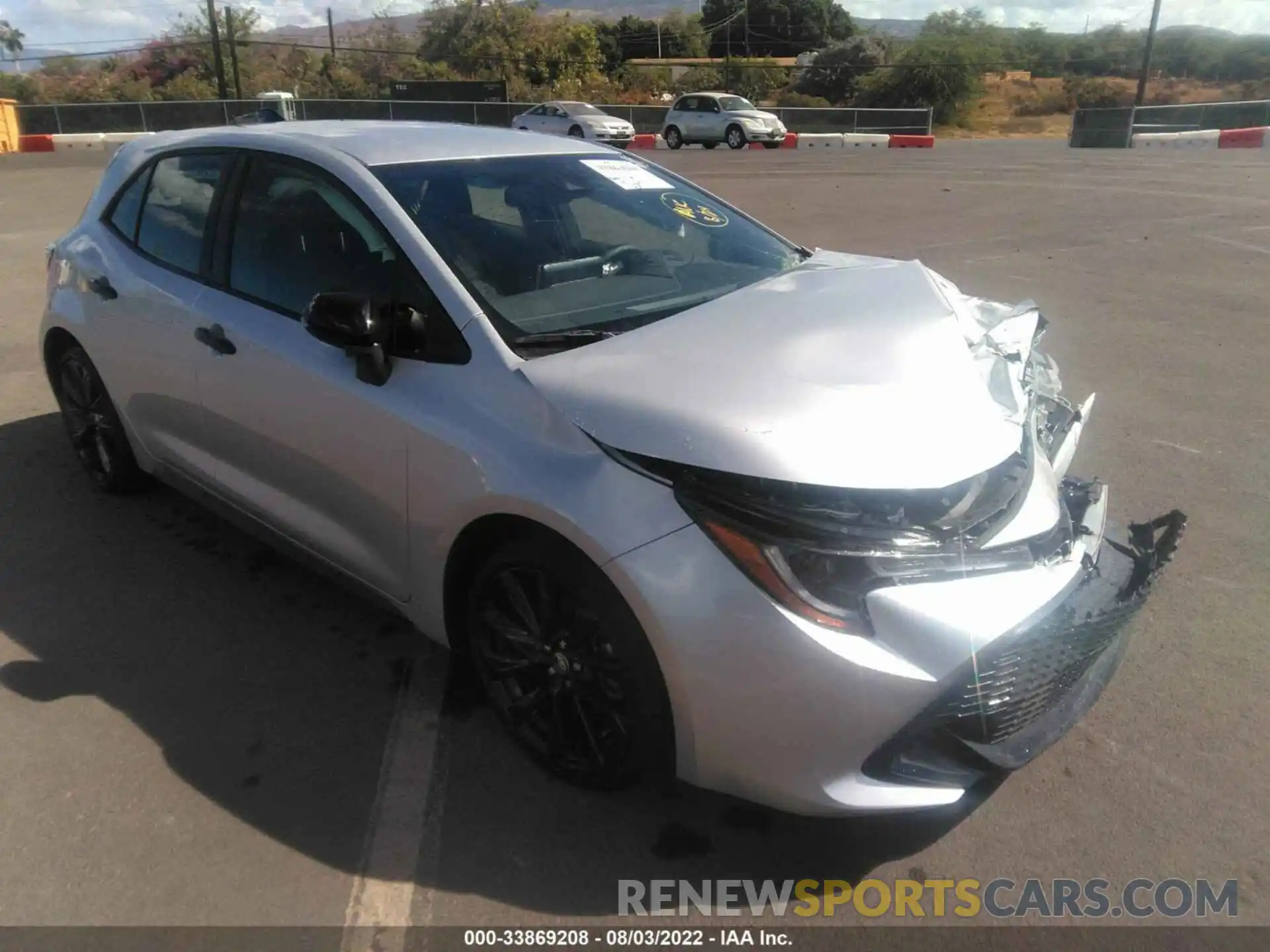 1 Photograph of a damaged car JTND4MBE0N3158944 TOYOTA COROLLA HATCHBACK 2022