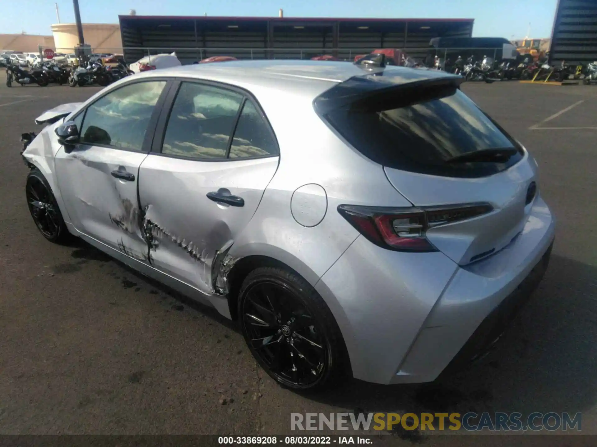 3 Photograph of a damaged car JTND4MBE0N3158944 TOYOTA COROLLA HATCHBACK 2022