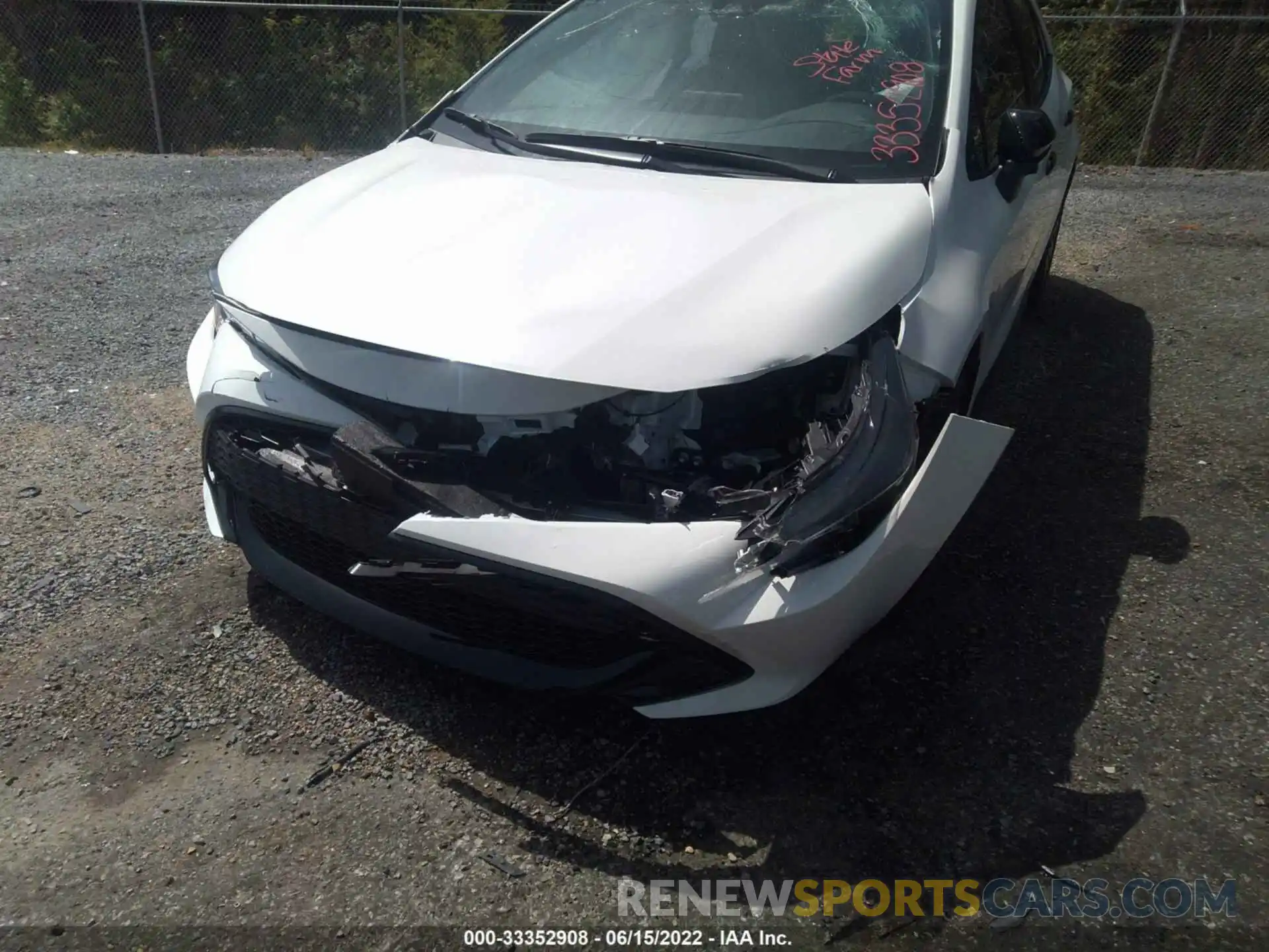 6 Photograph of a damaged car JTND4MBE1N3169919 TOYOTA COROLLA HATCHBACK 2022