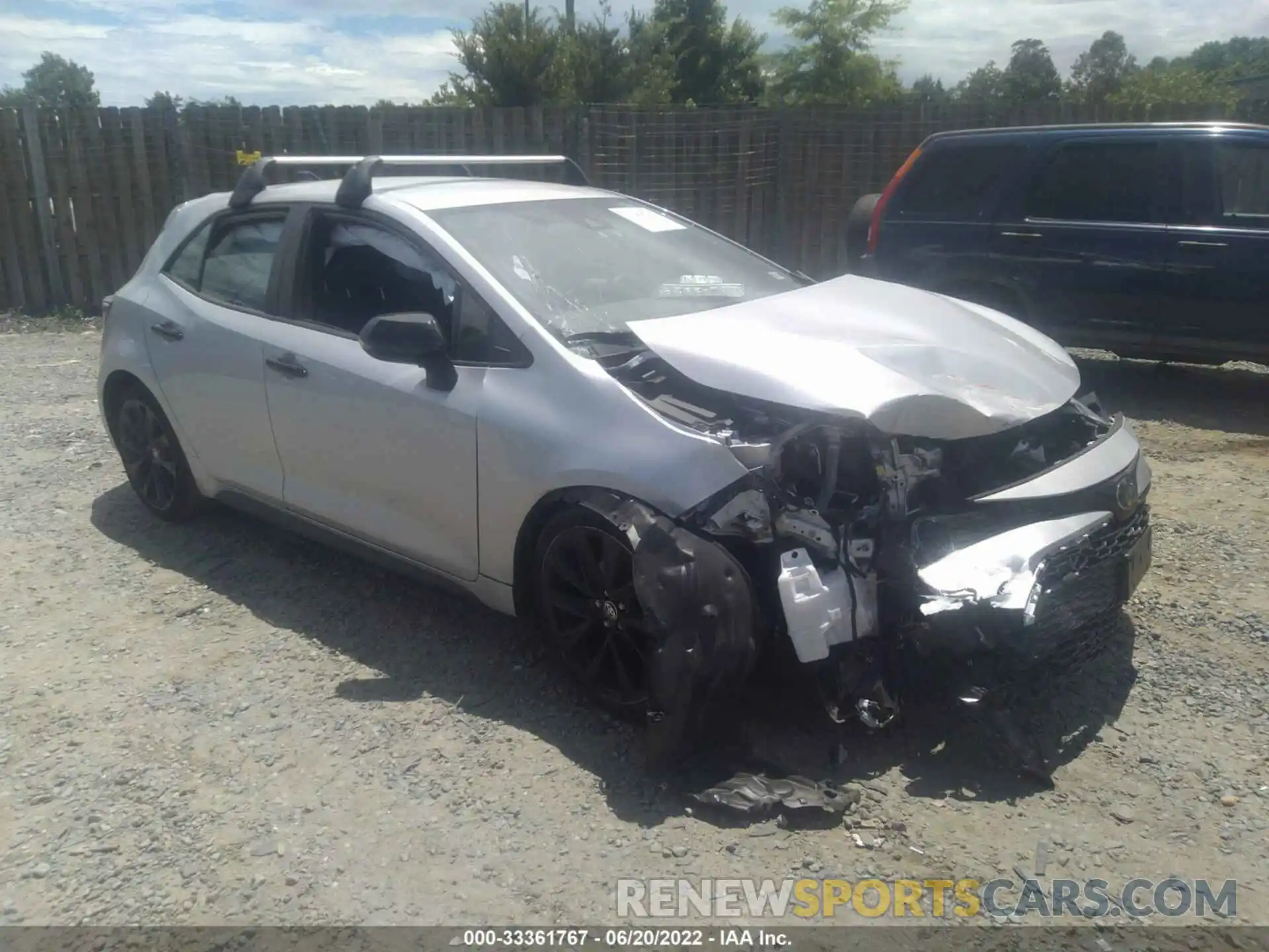 1 Photograph of a damaged car JTND4MBE2N3152952 TOYOTA COROLLA HATCHBACK 2022