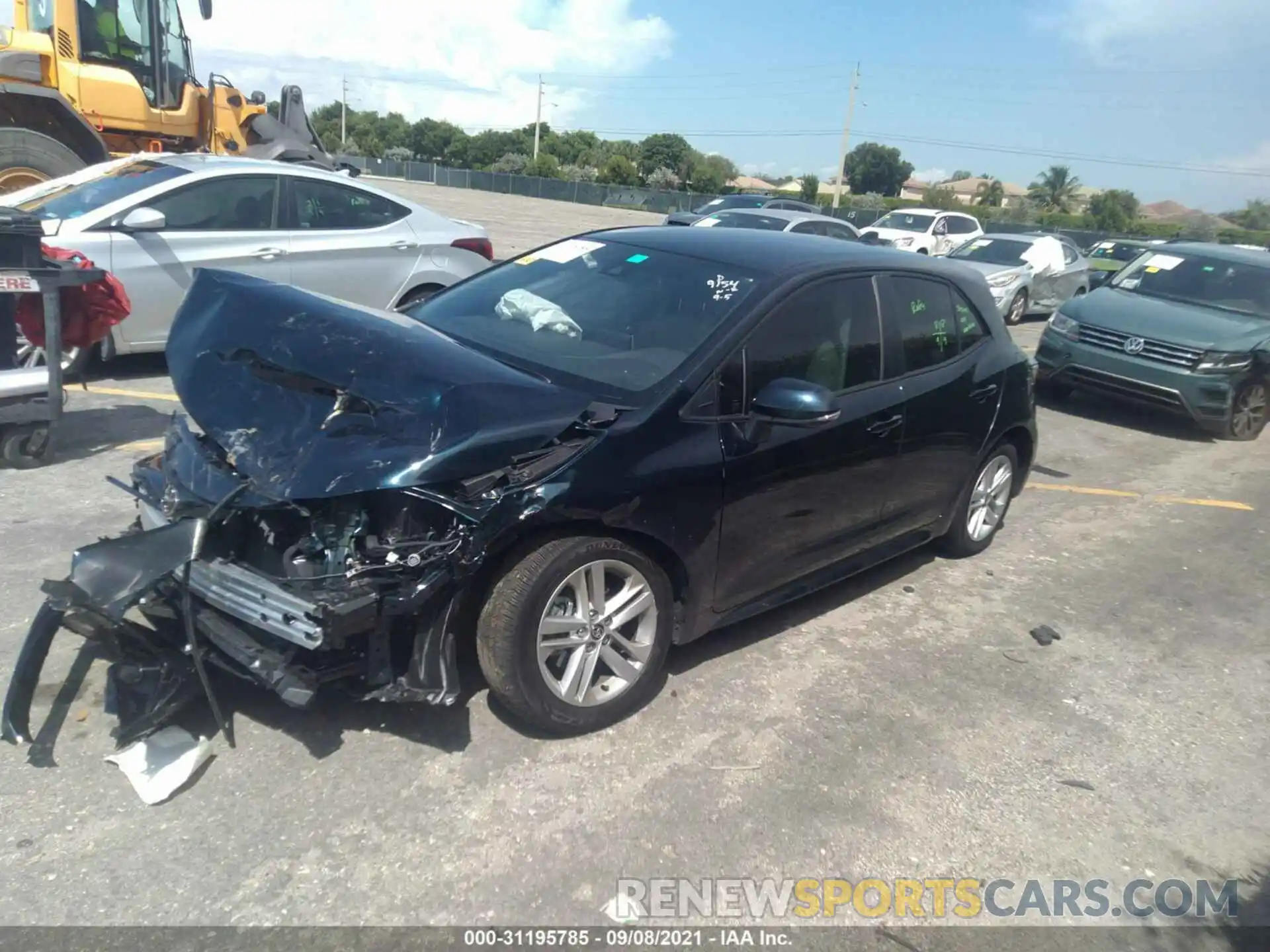 2 Photograph of a damaged car JTND4MBE3N3149154 TOYOTA COROLLA HATCHBACK 2022