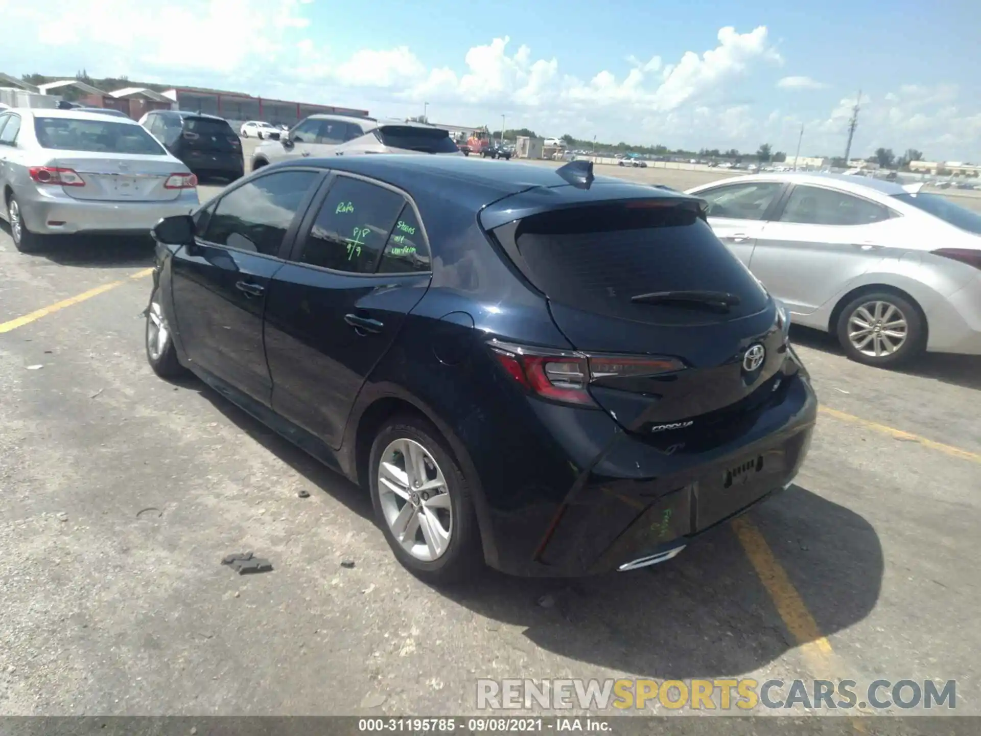 3 Photograph of a damaged car JTND4MBE3N3149154 TOYOTA COROLLA HATCHBACK 2022