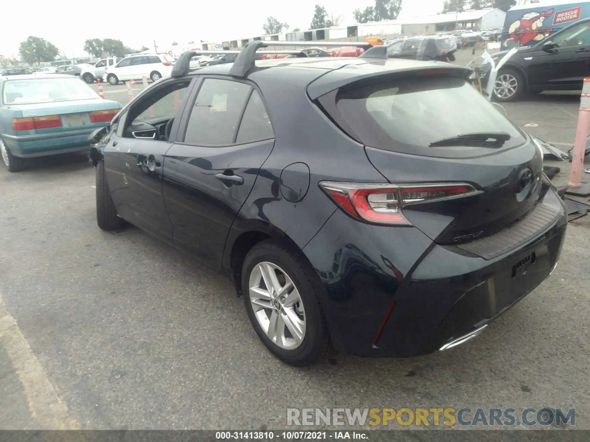 3 Photograph of a damaged car JTND4MBE3N3152619 TOYOTA COROLLA HATCHBACK 2022