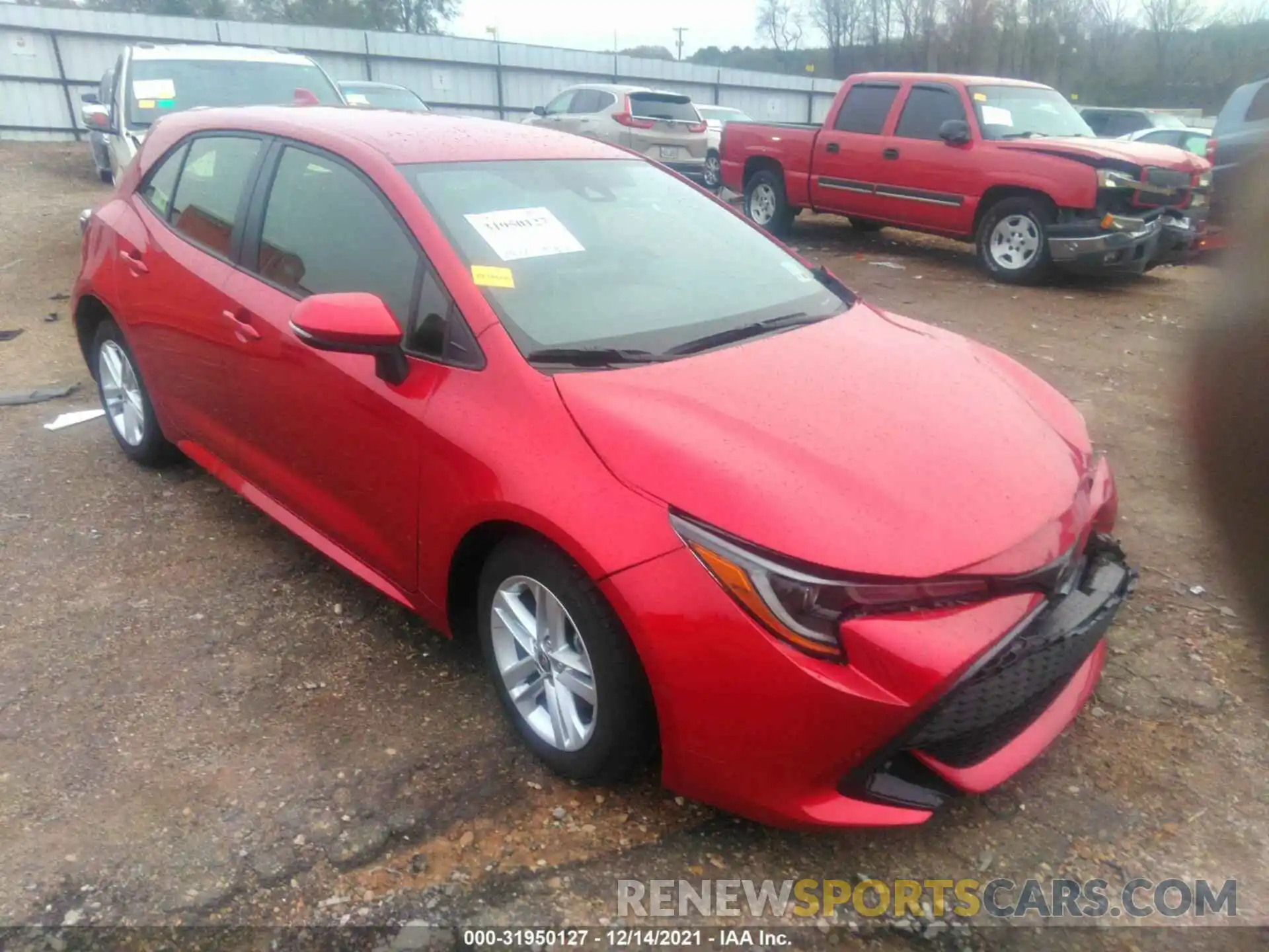 1 Photograph of a damaged car JTND4MBE4N3153701 TOYOTA COROLLA HATCHBACK 2022