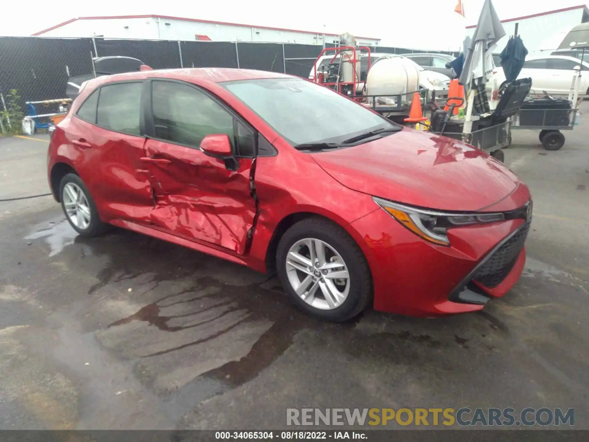 1 Photograph of a damaged car JTND4MBE4N3169476 TOYOTA COROLLA HATCHBACK 2022