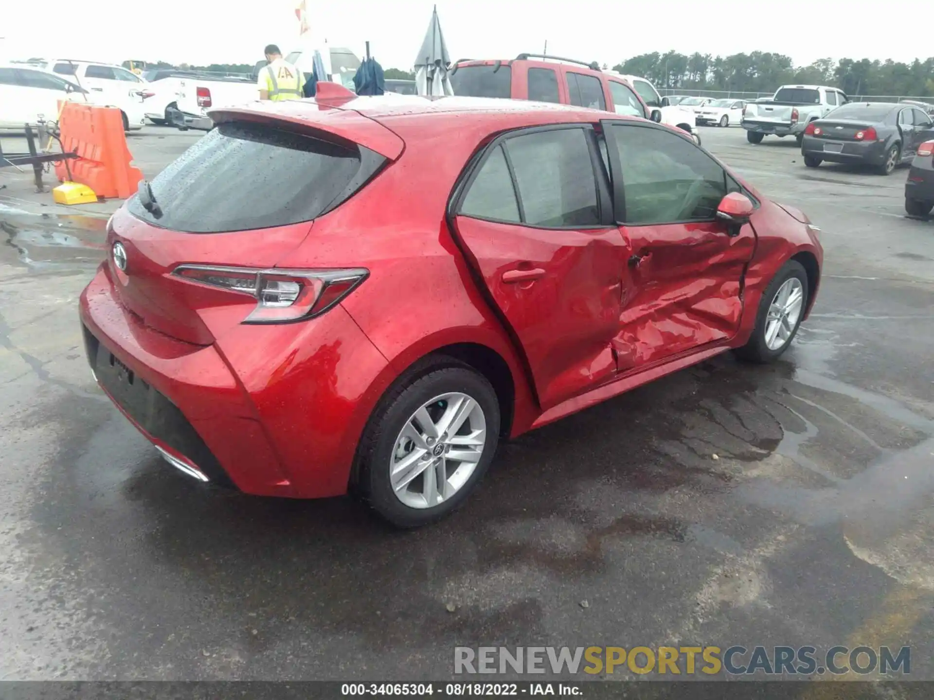 4 Photograph of a damaged car JTND4MBE4N3169476 TOYOTA COROLLA HATCHBACK 2022