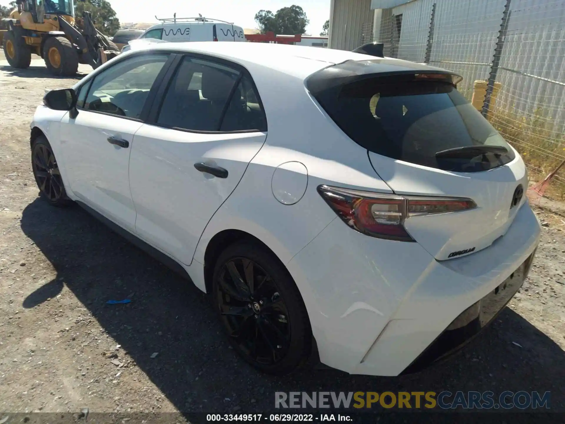 3 Photograph of a damaged car JTND4MBE6N3172881 TOYOTA COROLLA HATCHBACK 2022