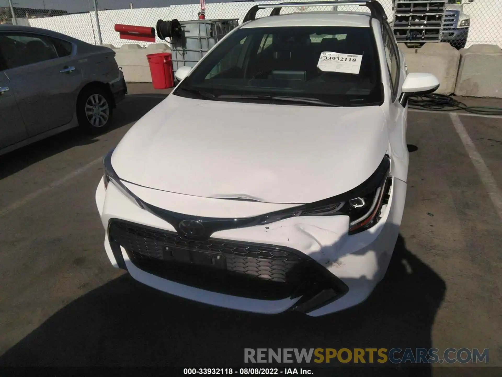 6 Photograph of a damaged car JTND4MBE6N3176915 TOYOTA COROLLA HATCHBACK 2022