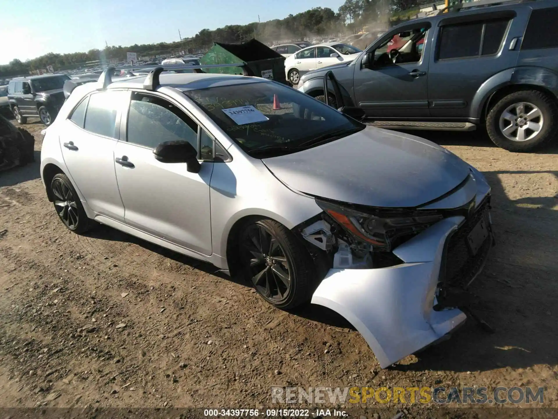 1 Photograph of a damaged car JTND4MBE6N3179667 TOYOTA COROLLA HATCHBACK 2022