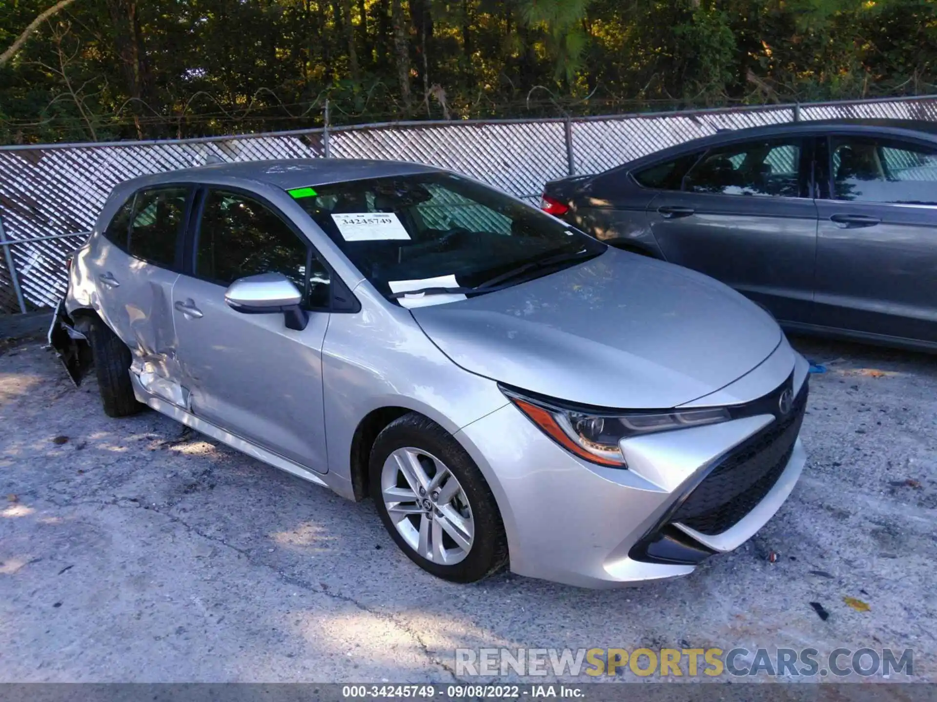 1 Photograph of a damaged car JTND4MBE7N3166605 TOYOTA COROLLA HATCHBACK 2022