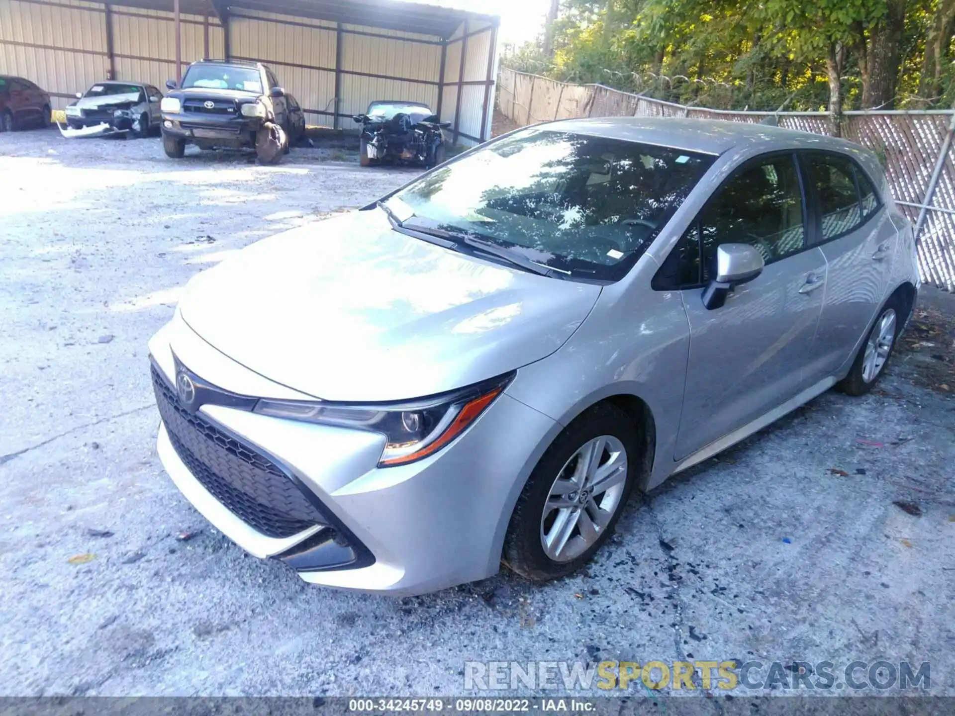 2 Photograph of a damaged car JTND4MBE7N3166605 TOYOTA COROLLA HATCHBACK 2022