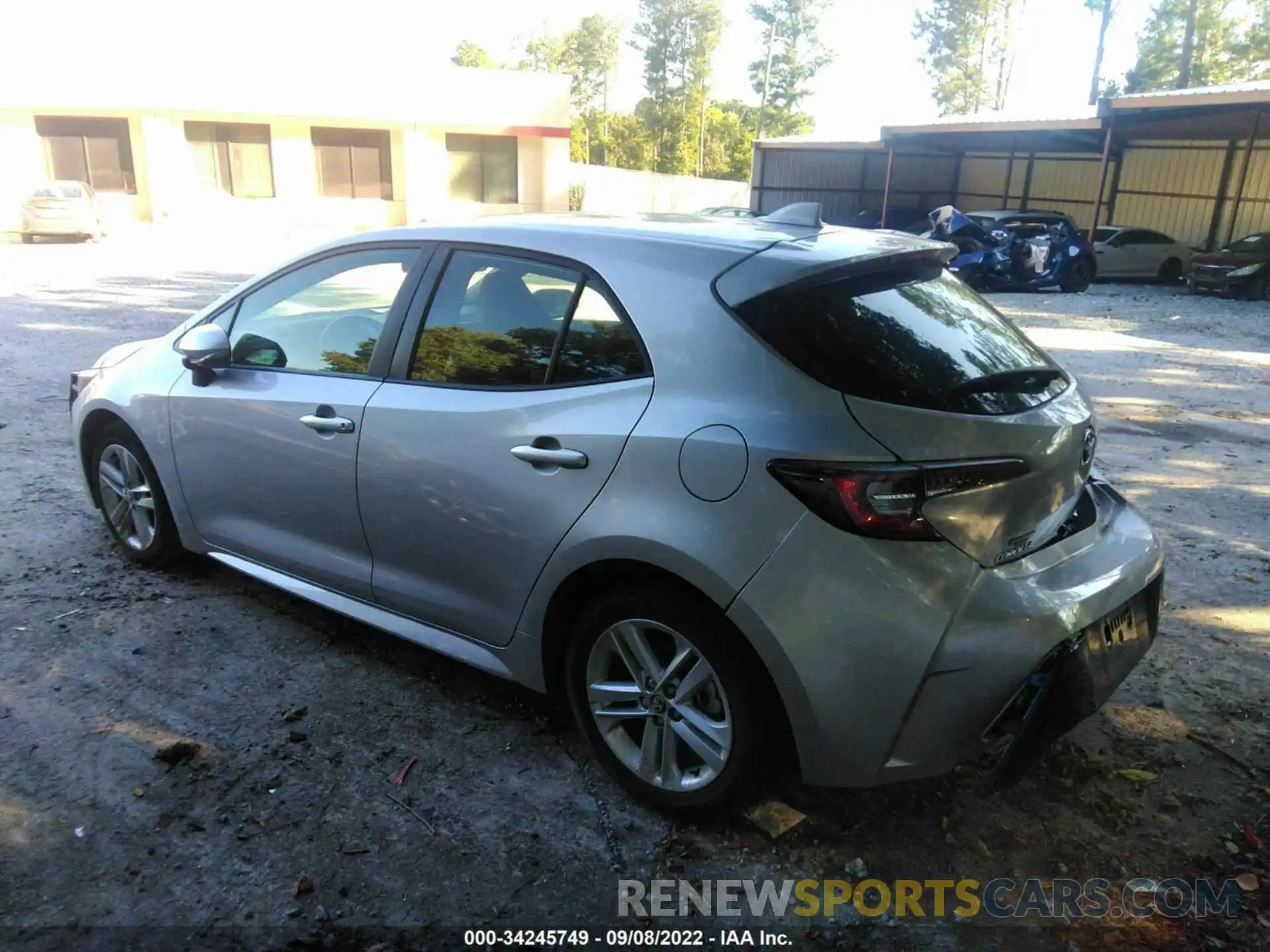 3 Photograph of a damaged car JTND4MBE7N3166605 TOYOTA COROLLA HATCHBACK 2022