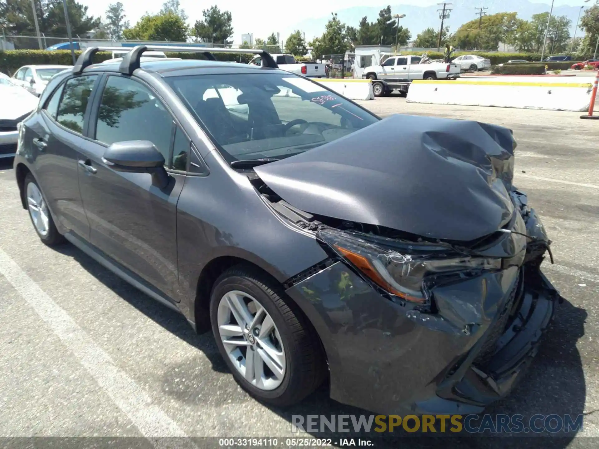 1 Photograph of a damaged car JTND4MBE9N3168937 TOYOTA COROLLA HATCHBACK 2022