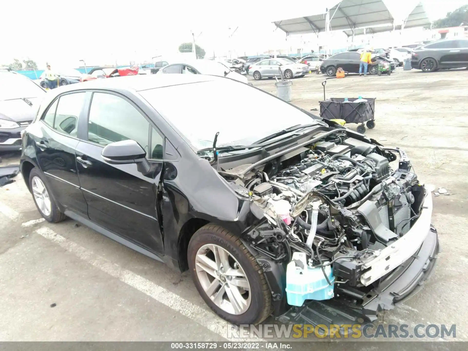 1 Photograph of a damaged car JTND4MBEXN3163780 TOYOTA COROLLA HATCHBACK 2022