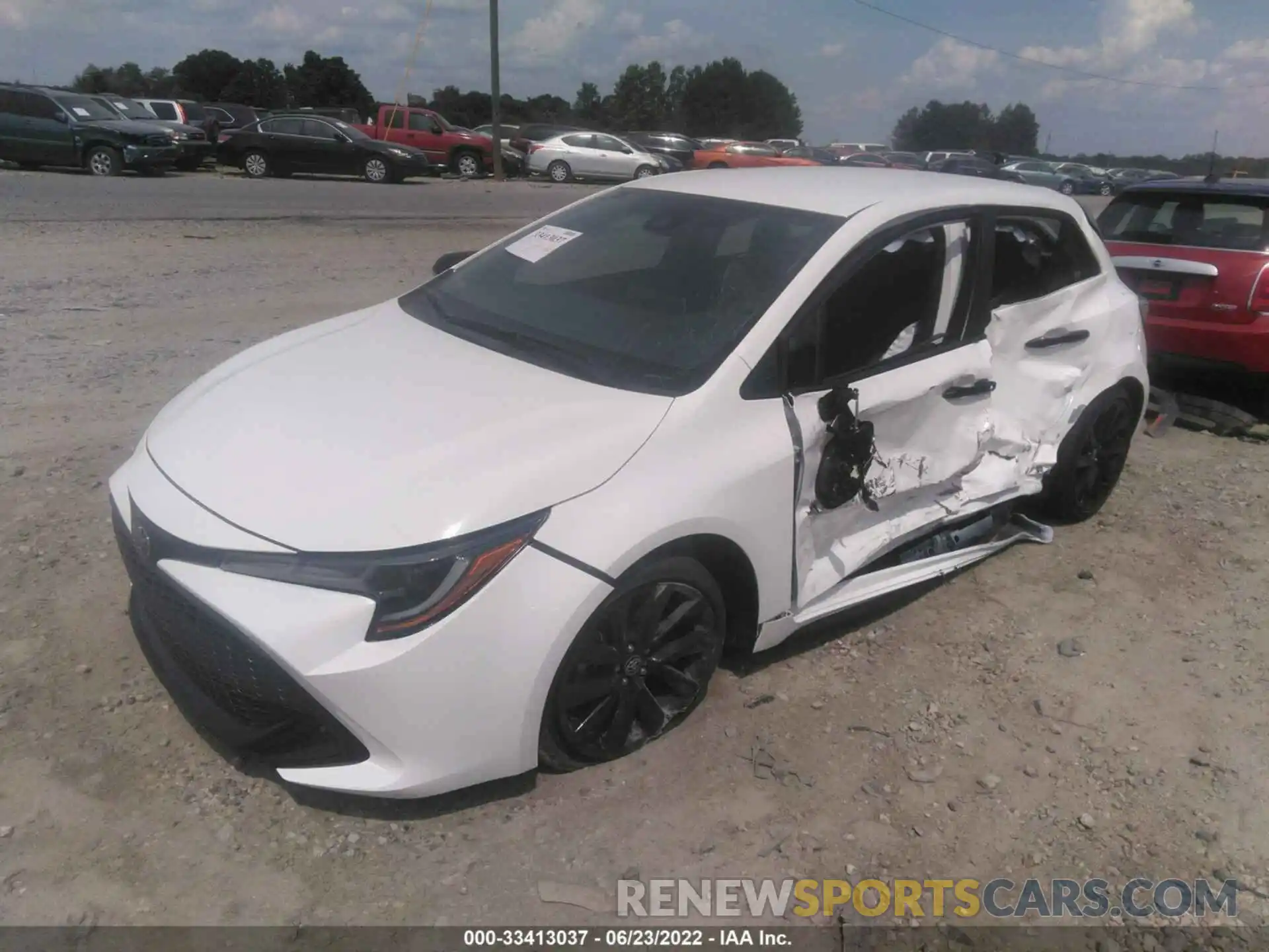 2 Photograph of a damaged car JTND4MBEXN3167053 TOYOTA COROLLA HATCHBACK 2022