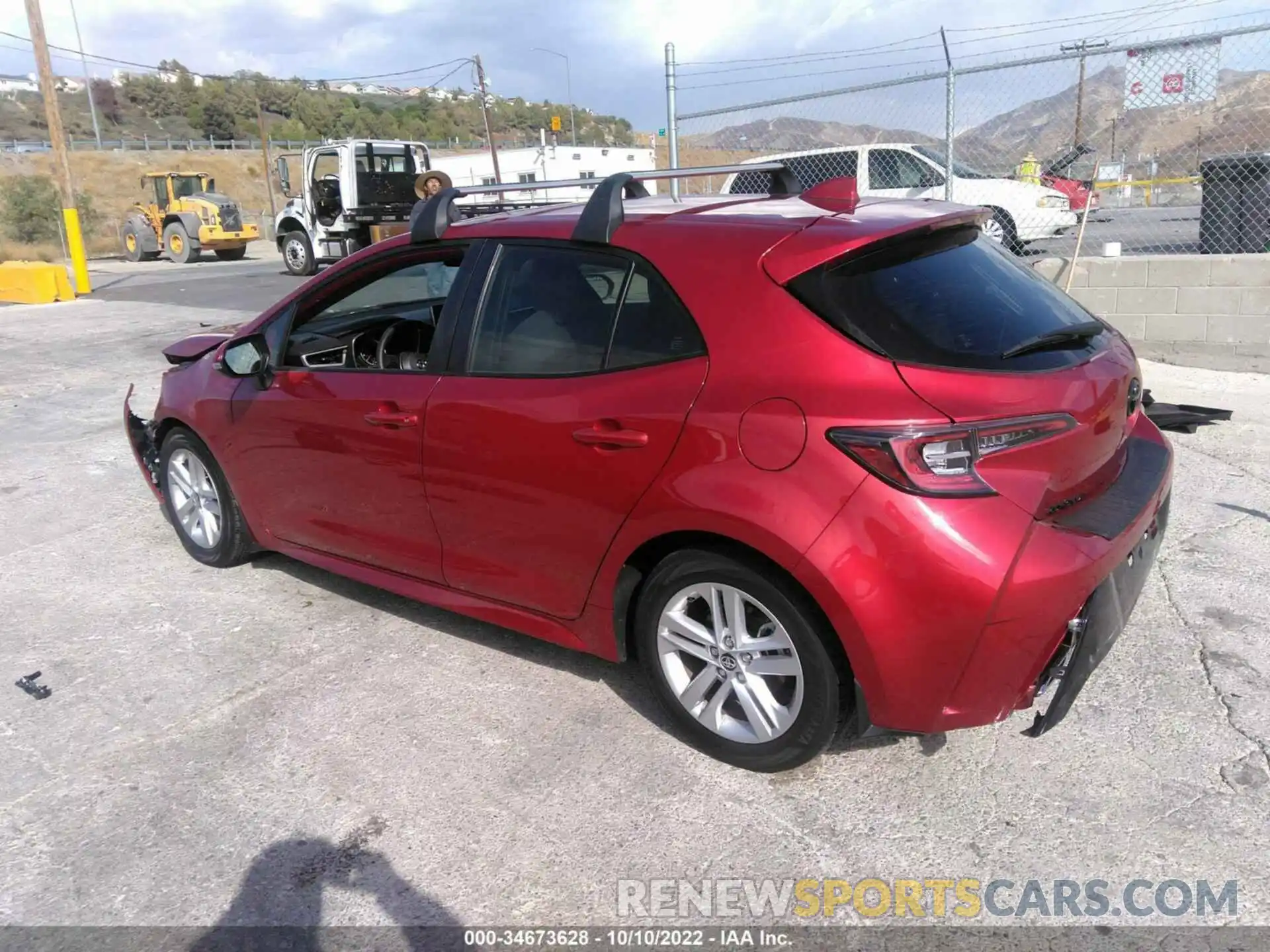 3 Photograph of a damaged car JTND4MBEXN3174083 TOYOTA COROLLA HATCHBACK 2022