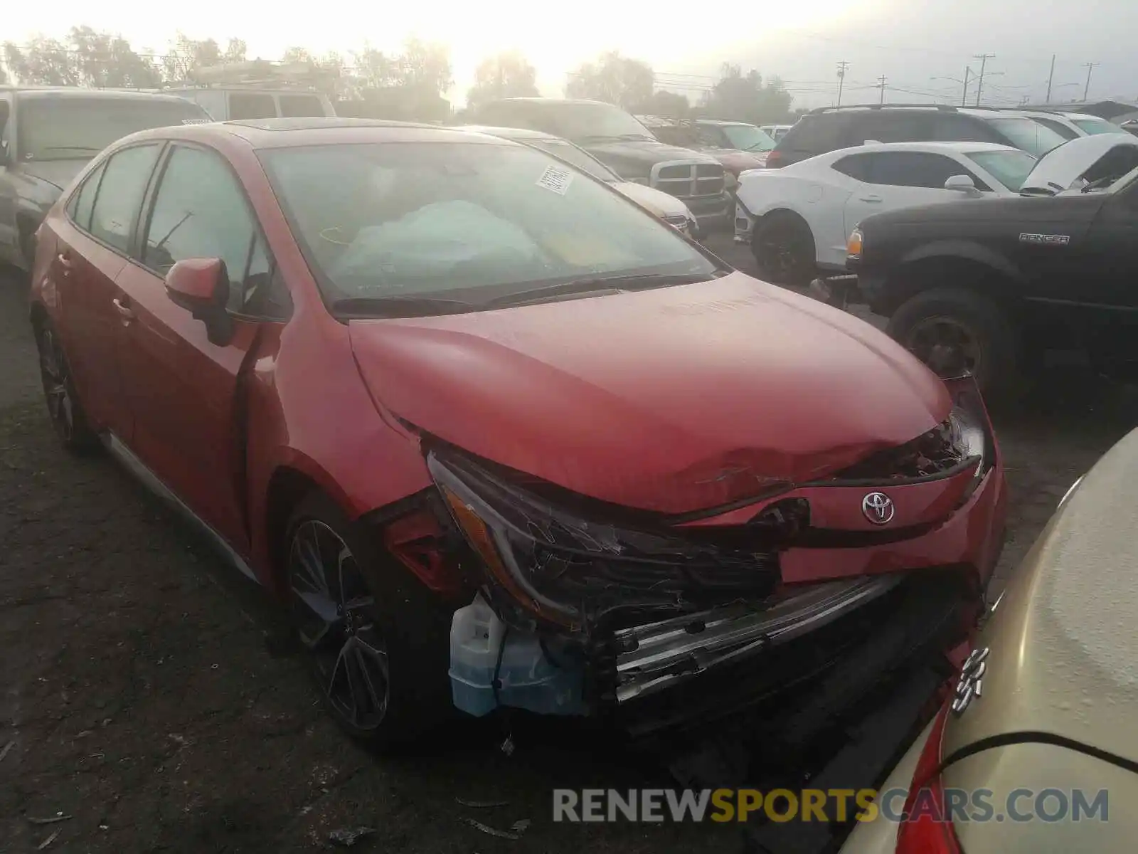 1 Photograph of a damaged car 5YFT4RCE6LP035584 TOYOTA COROLLA XS 2020