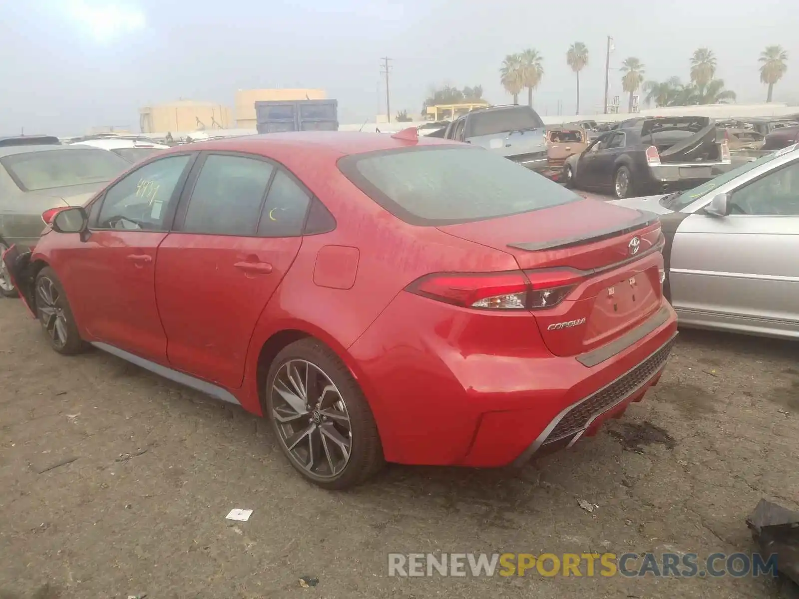 3 Photograph of a damaged car 5YFT4RCE6LP035584 TOYOTA COROLLA XS 2020