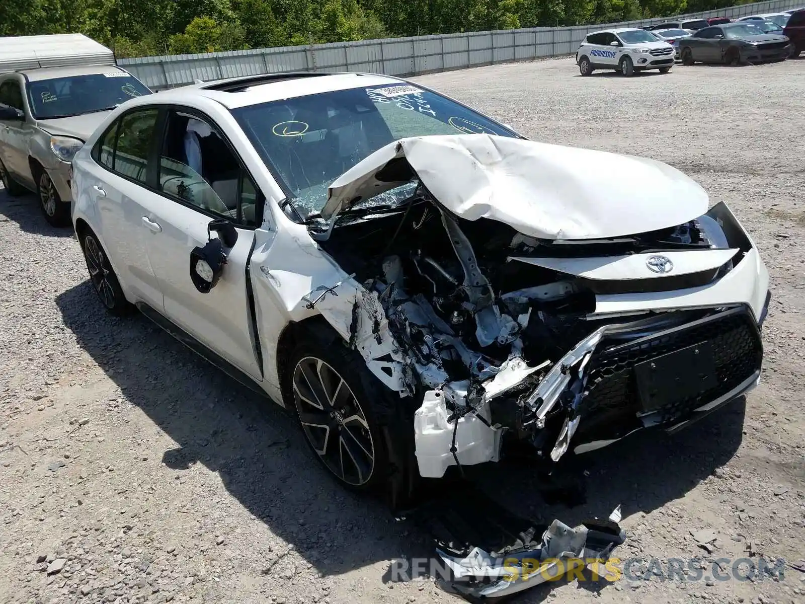 1 Photograph of a damaged car JTDT4RCE0LJ016999 TOYOTA COROLLA XS 2020