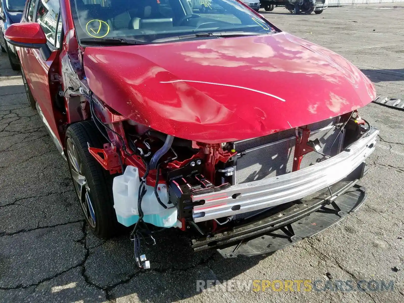 9 Photograph of a damaged car JTDT4RCE1LJ020172 TOYOTA COROLLA XS 2020