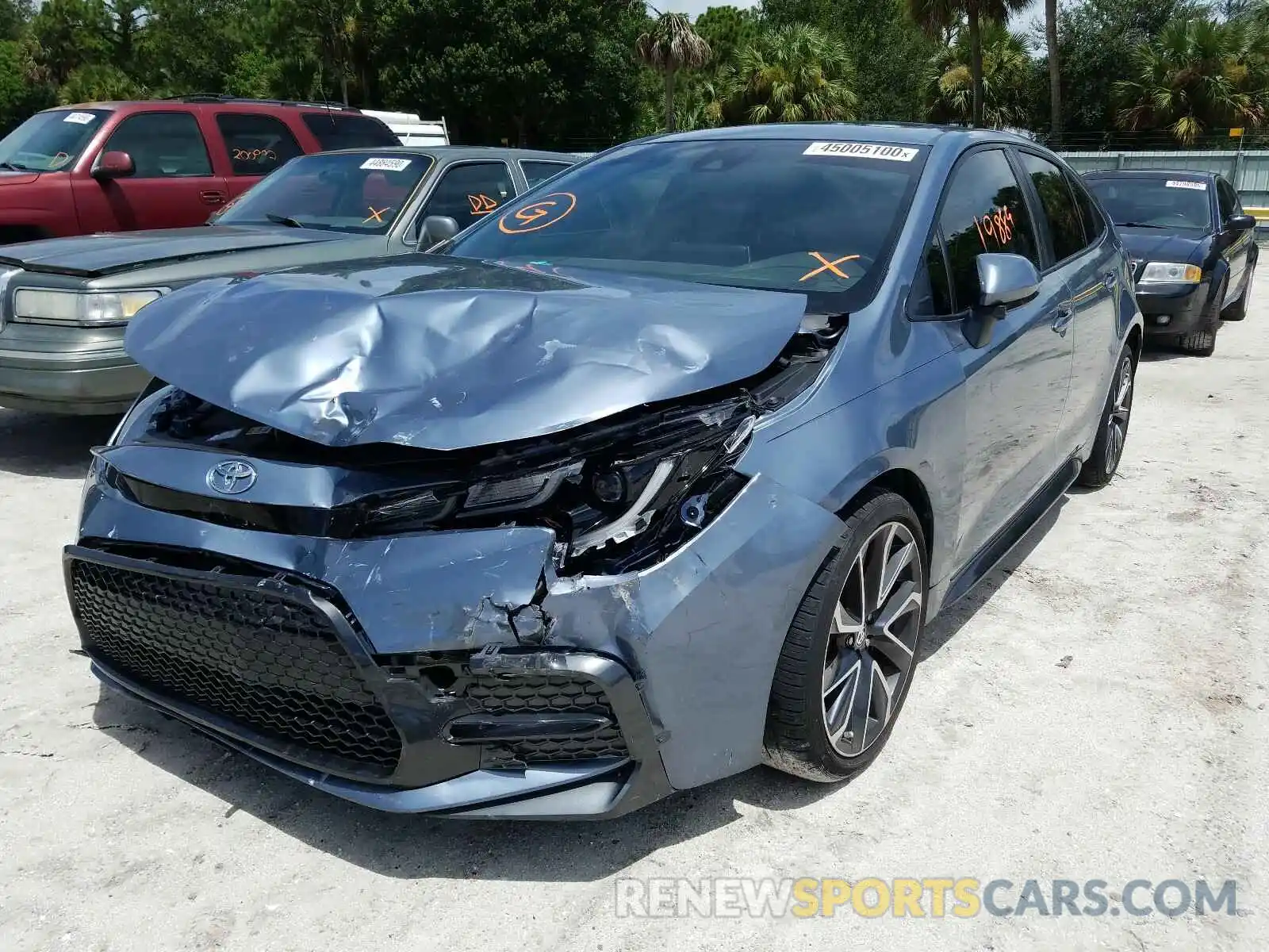 2 Photograph of a damaged car JTDT4RCEXLJ008585 TOYOTA COROLLA XS 2020