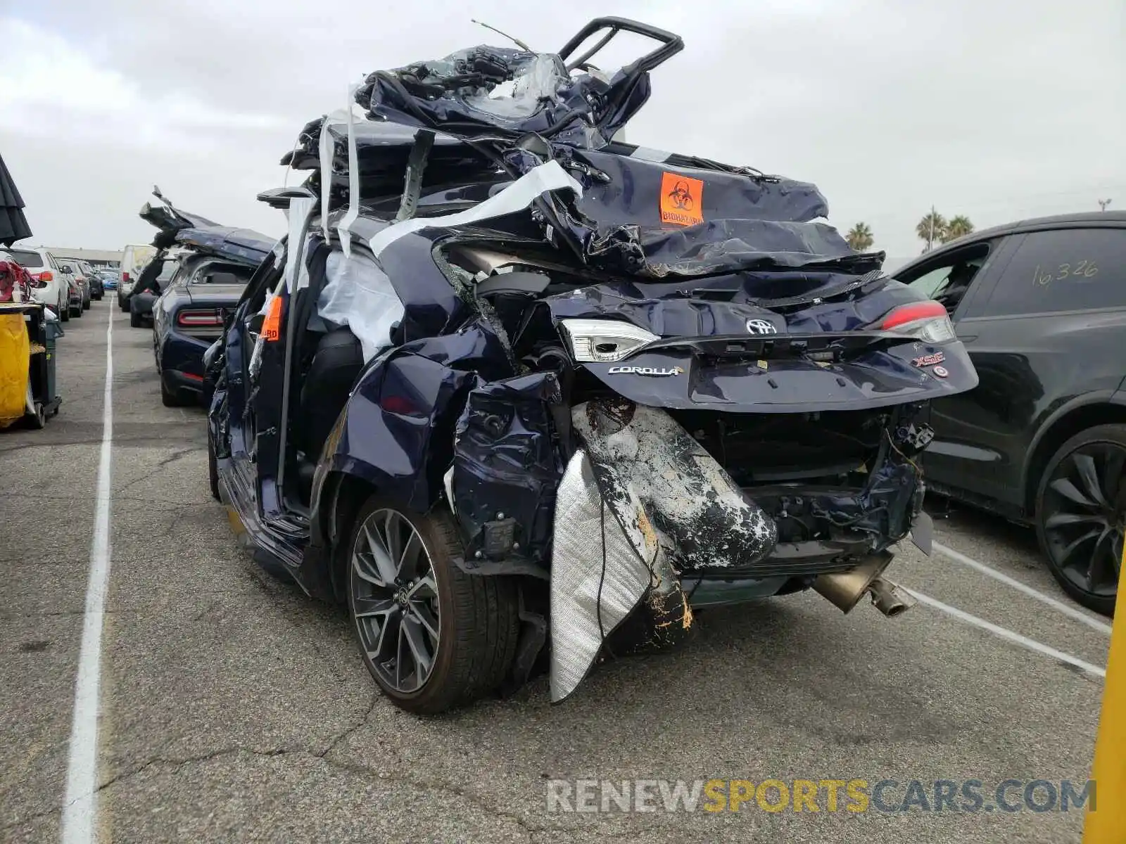 3 Photograph of a damaged car JTDT4RCEXLJ010188 TOYOTA COROLLA XS 2020