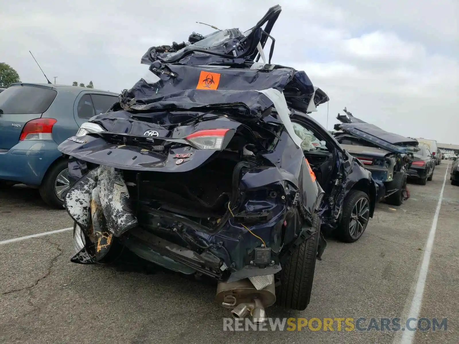 4 Фотография поврежденного автомобиля JTDT4RCEXLJ010188 TOYOTA COROLLA XS 2020