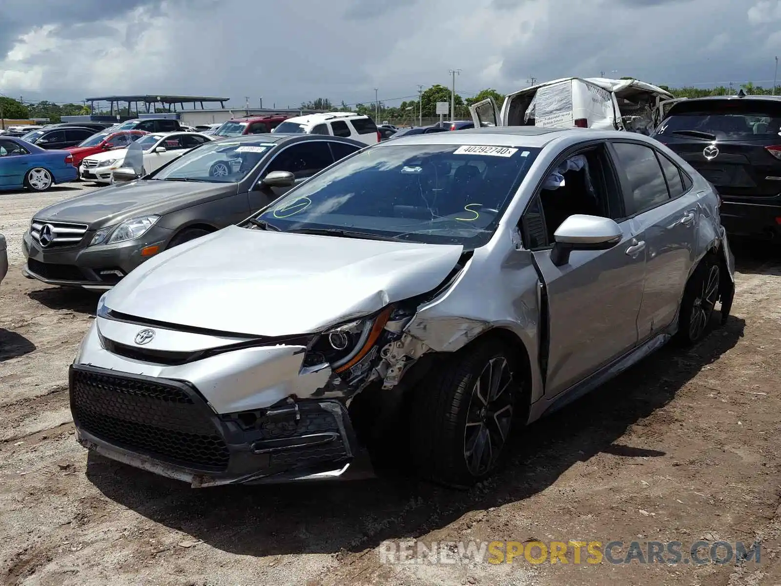 2 Photograph of a damaged car JTDT4RCEXLJ010479 TOYOTA COROLLA XS 2020