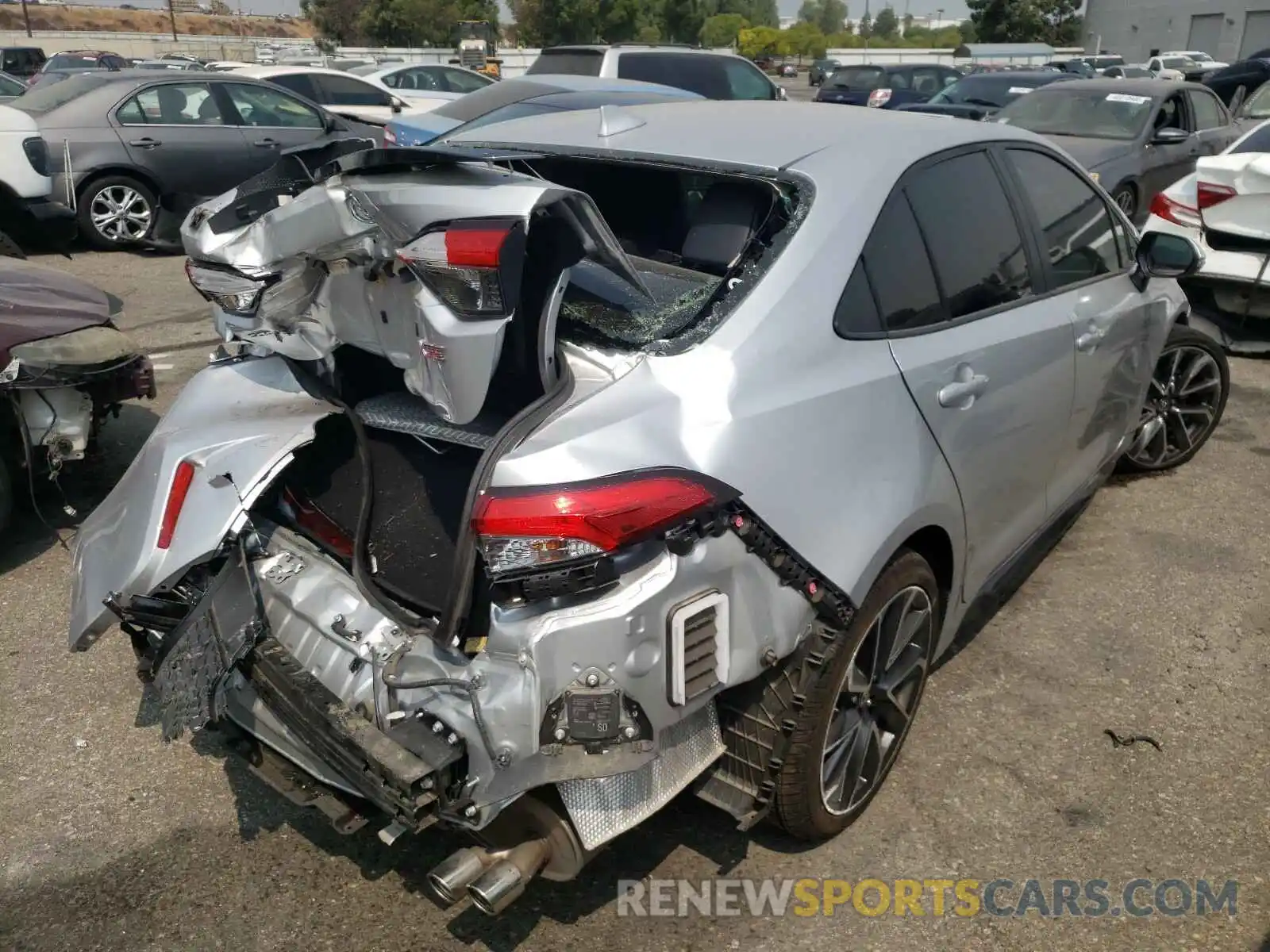 4 Фотография поврежденного автомобиля JTDT4RCEXLJ014659 TOYOTA COROLLA XS 2020