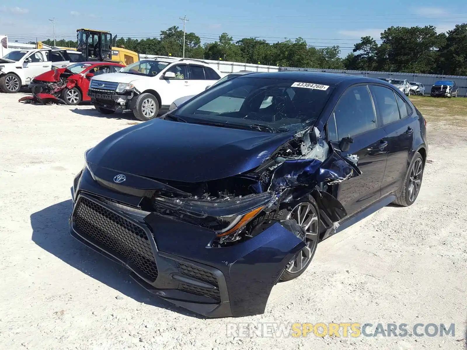 2 Фотография поврежденного автомобиля JTDT4RCEXLJ035432 TOYOTA COROLLA XS 2020