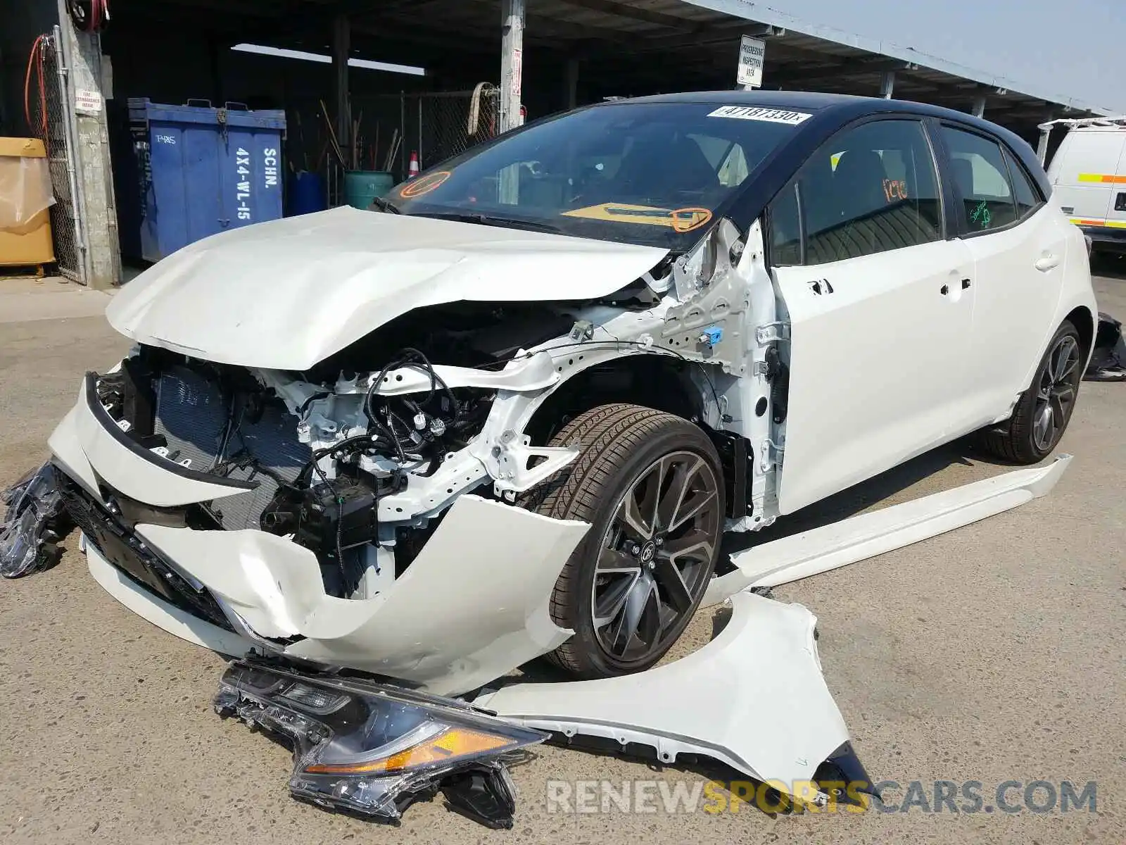 2 Фотография поврежденного автомобиля JTNC4RBE2L3103272 TOYOTA COROLLA XS 2020