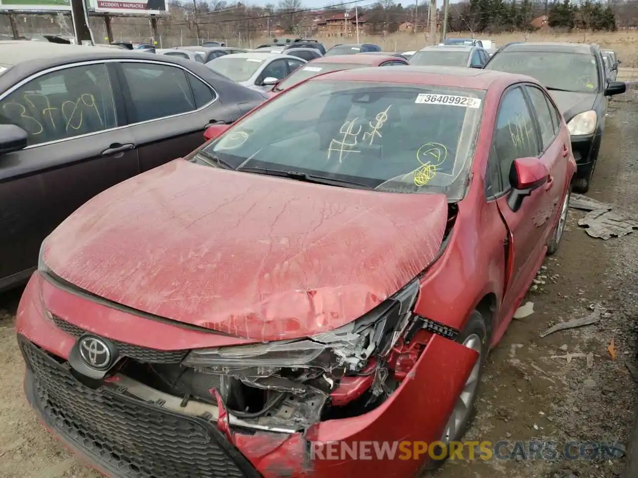 2 Photograph of a damaged car 5YFHPRAE8LP012081 TOYOTA CORONA 2020