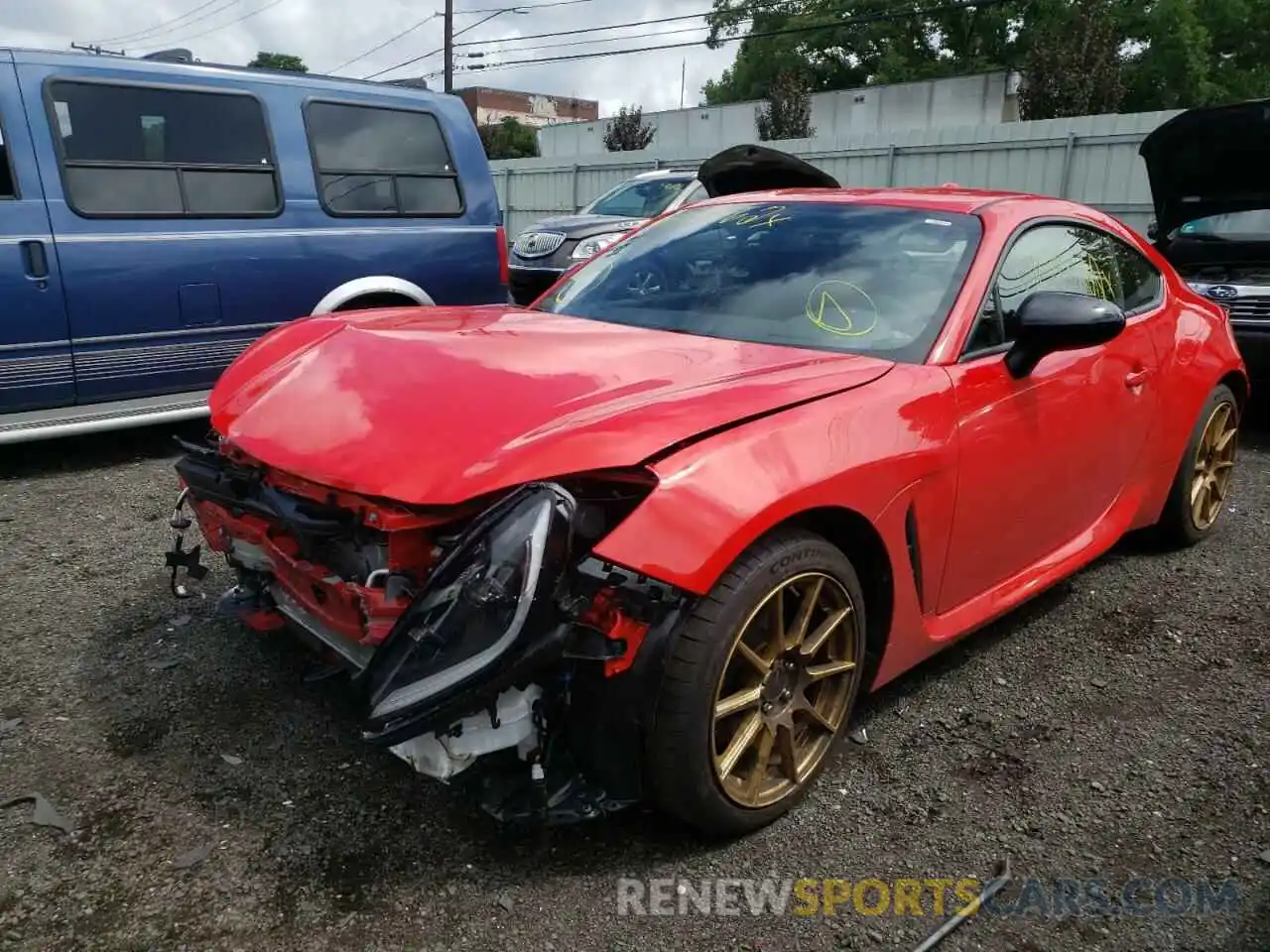 2 Photograph of a damaged car JF1ZNBC1XN8751310 TOYOTA GR 86 2022