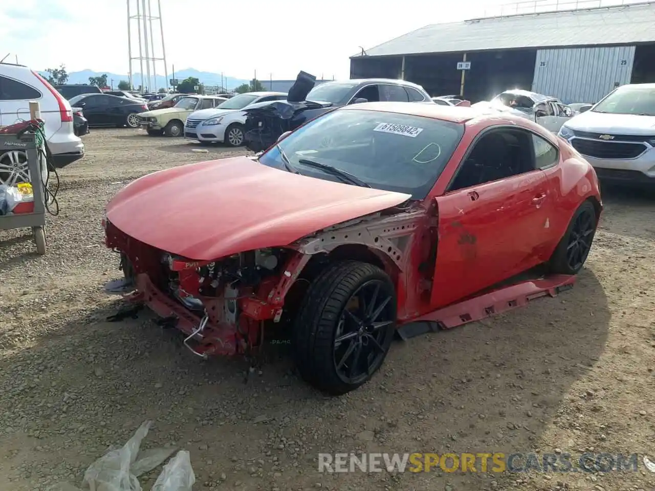 2 Photograph of a damaged car JF1ZNBF17N8756296 TOYOTA GR 86 PREM 2022