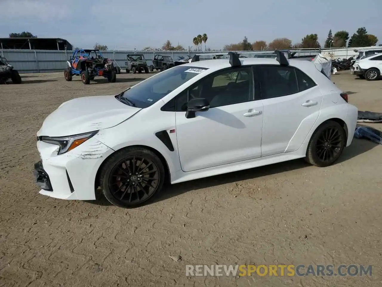 1 Photograph of a damaged car JTNABAAE6PA002656 TOYOTA GR COROLLA 2023